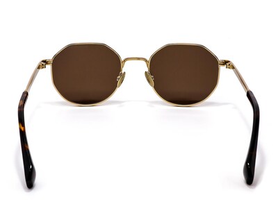 Foto 3 | Lente de Sol Unisex All Saints Redondos 07009 Oro