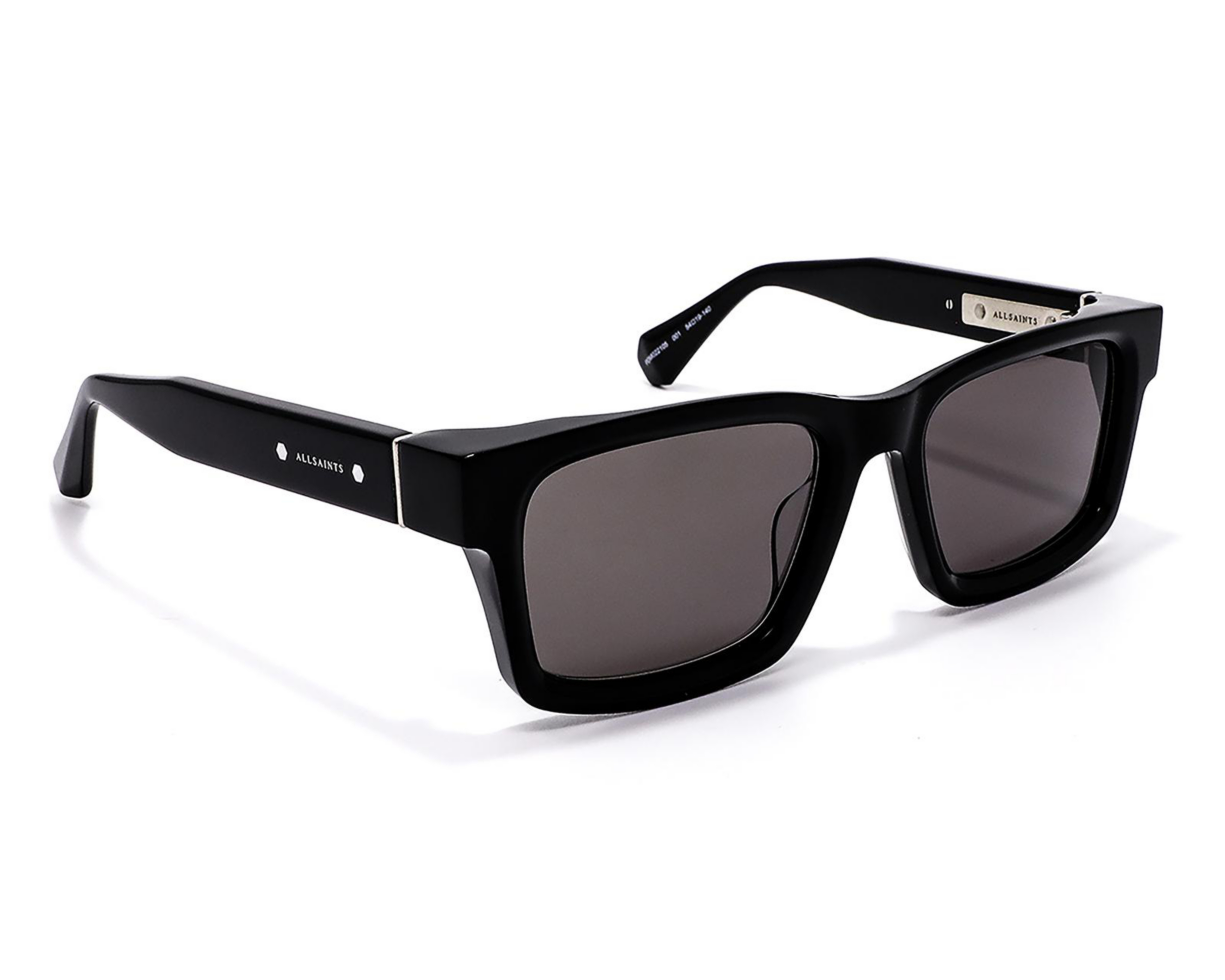Foto 2 pulgar | Lentes de Sol Unisex All Saints Cuadrados 05015 Negros