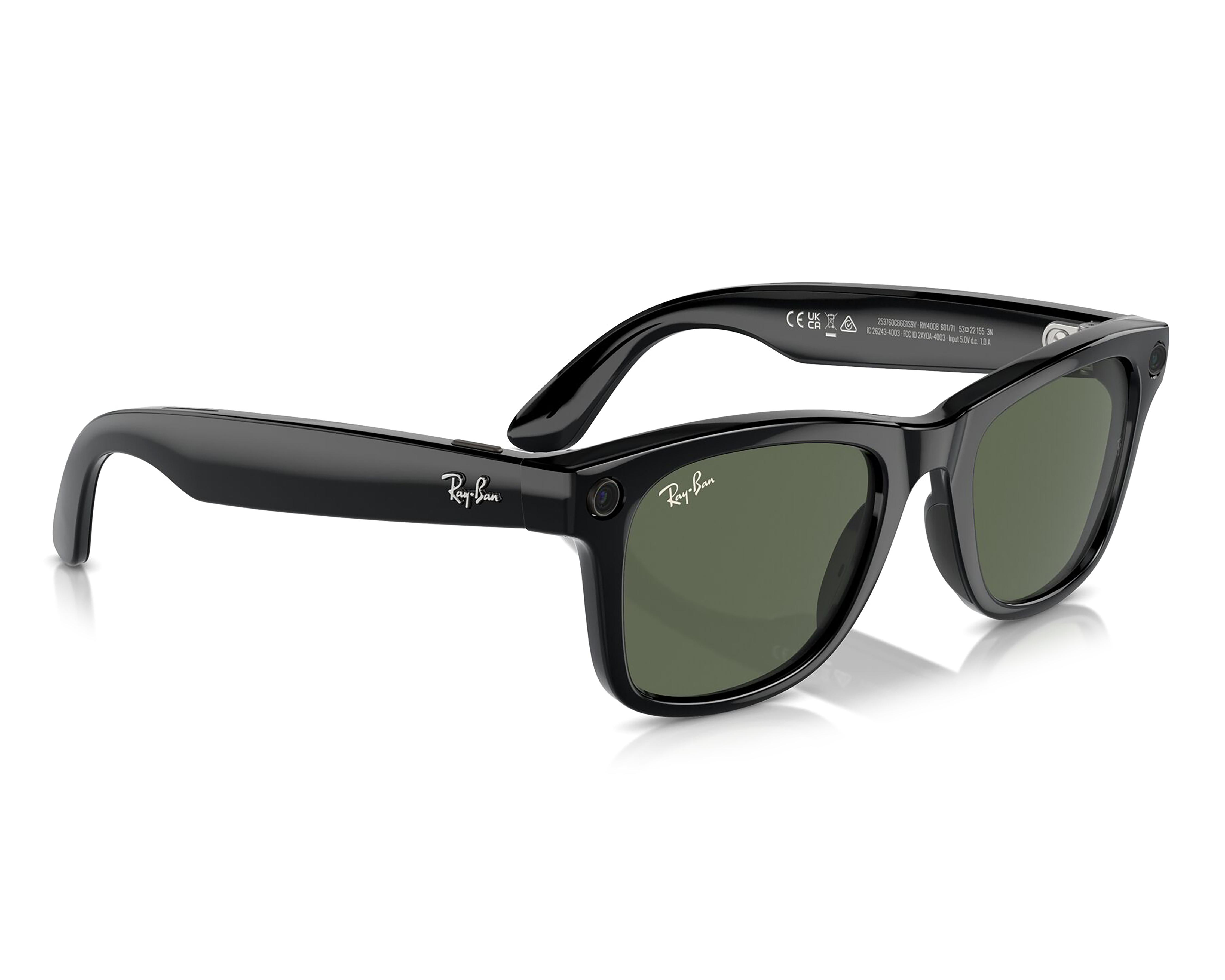 Foto 2 pulgar | Ray-Ban Meta Wayfarer Negro Mate Solares