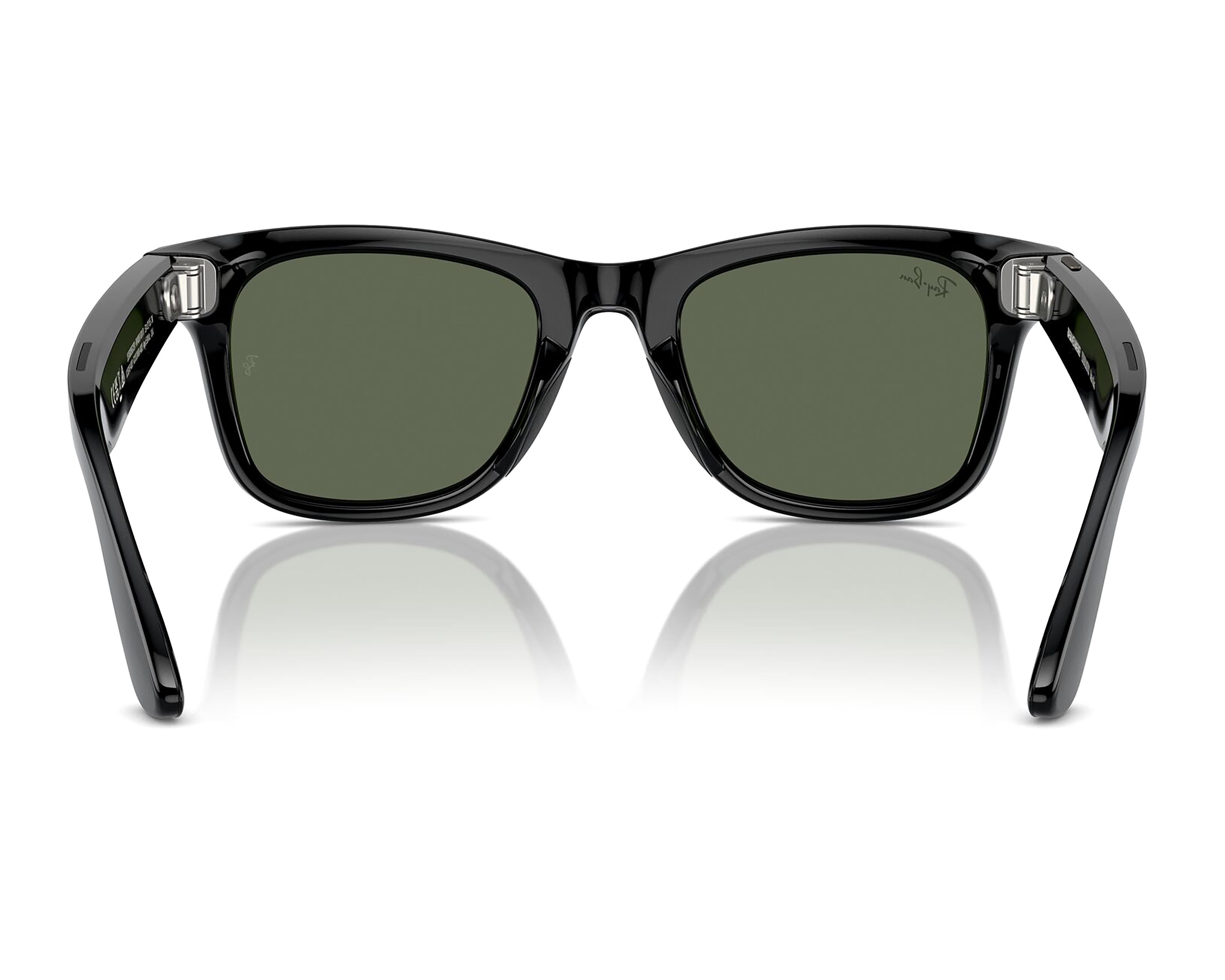 Foto 4 pulgar | Ray-Ban Meta Wayfarer Negro Mate Solares