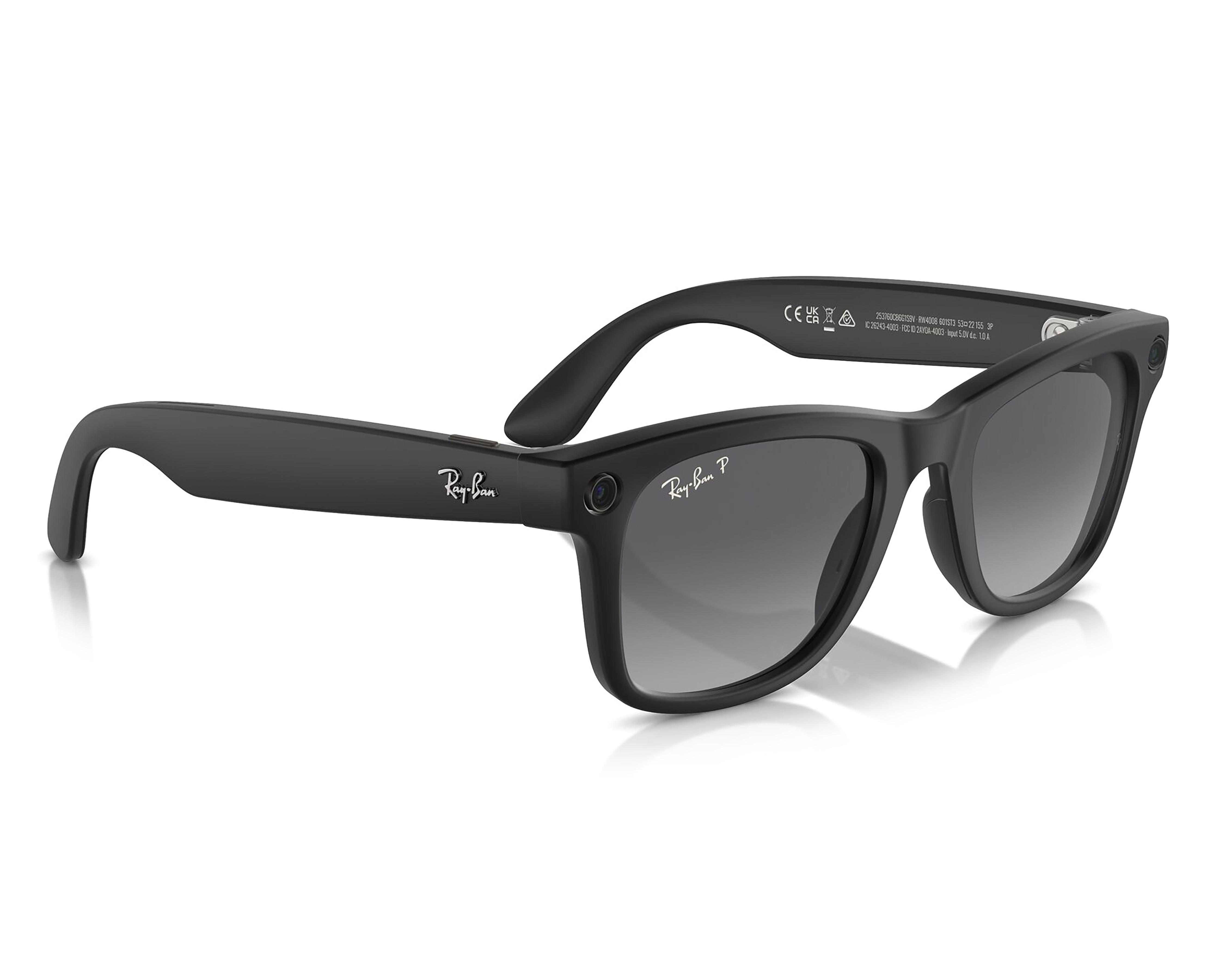 Foto 2 pulgar | Preventa Ray-Ban Meta Wayfarer Negro Mate Polarizados