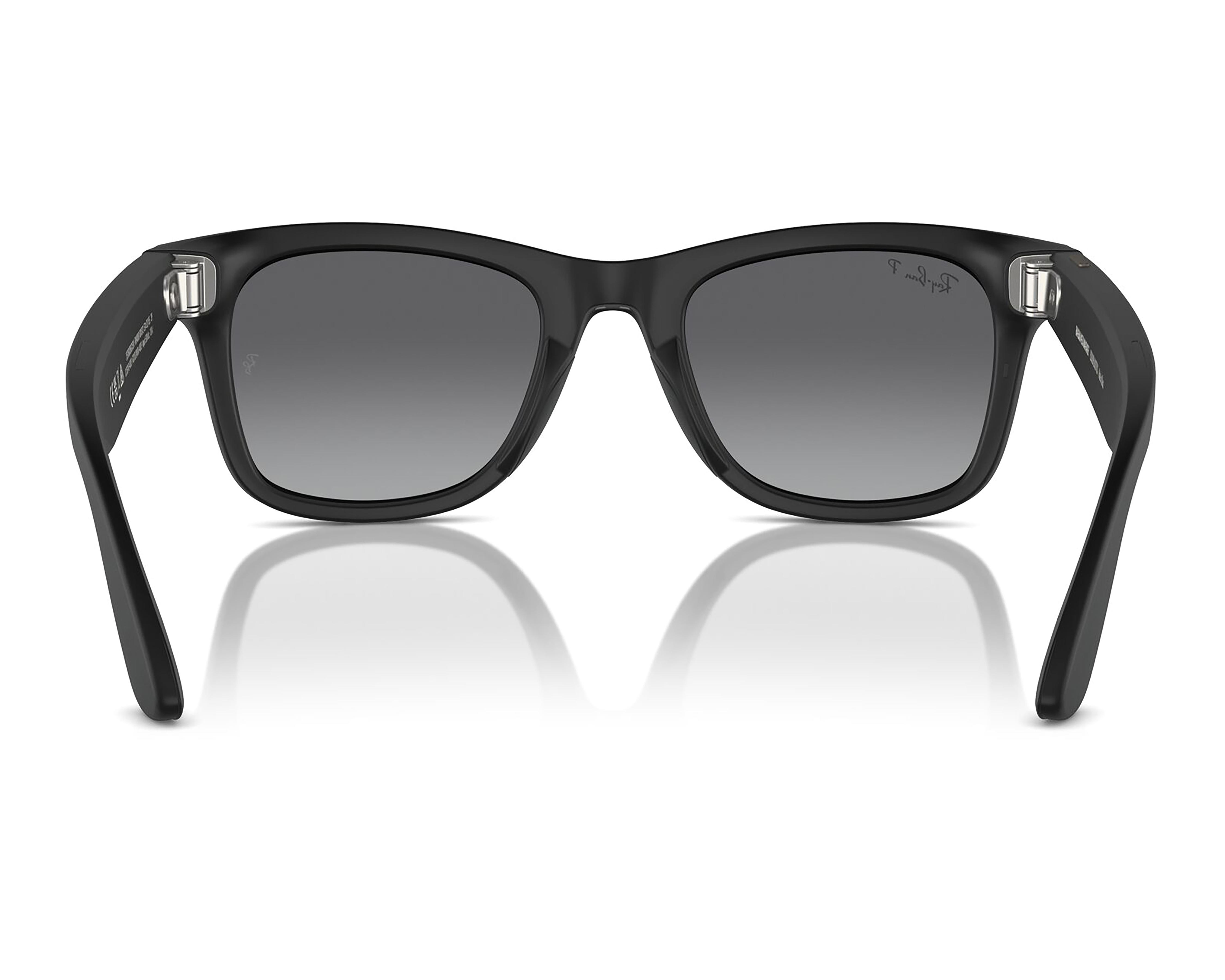 Foto 4 pulgar | Preventa Ray-Ban Meta Wayfarer Negro Mate Polarizados