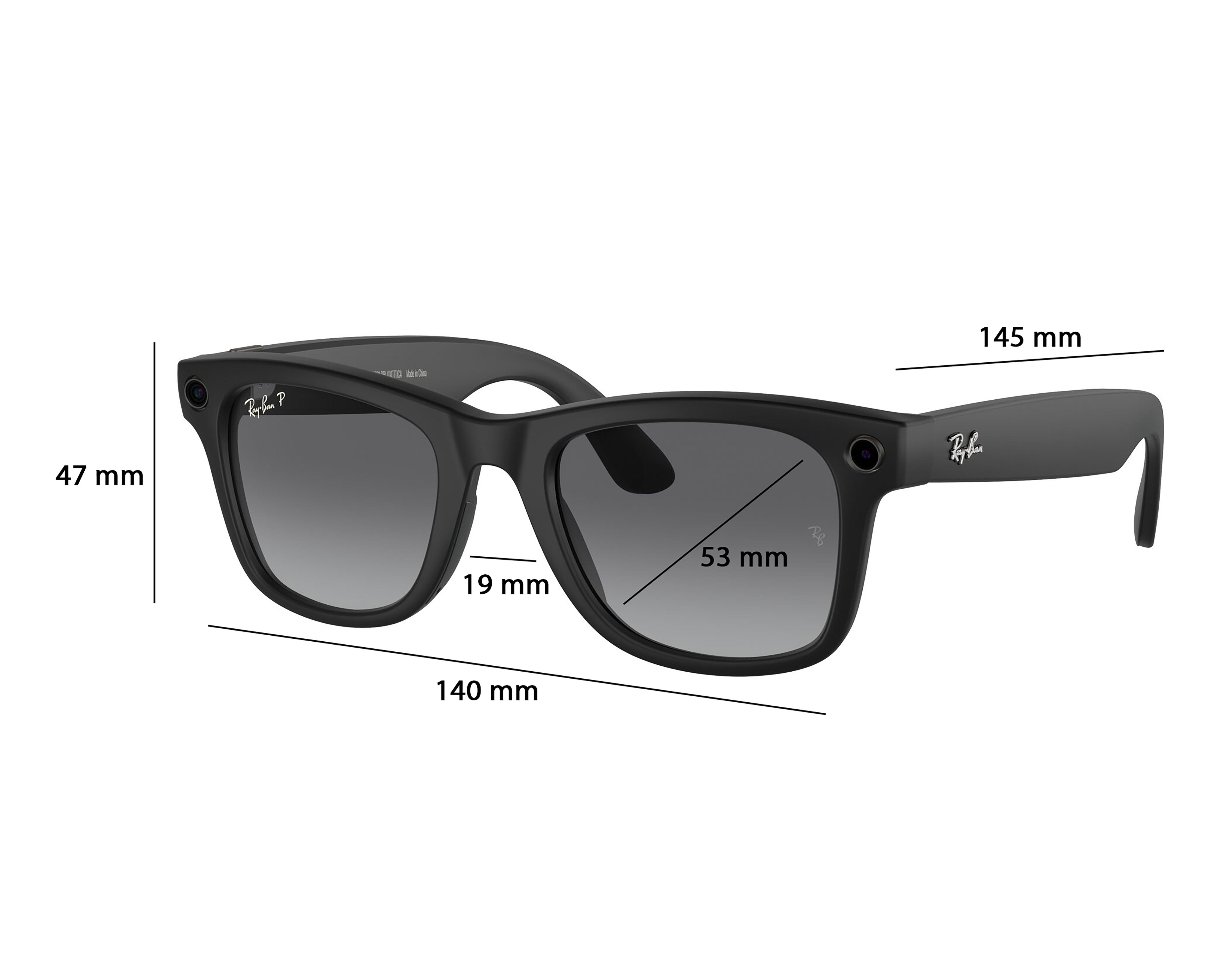 Foto 7 pulgar | Preventa Ray-Ban Meta Wayfarer Negro Mate Polarizados