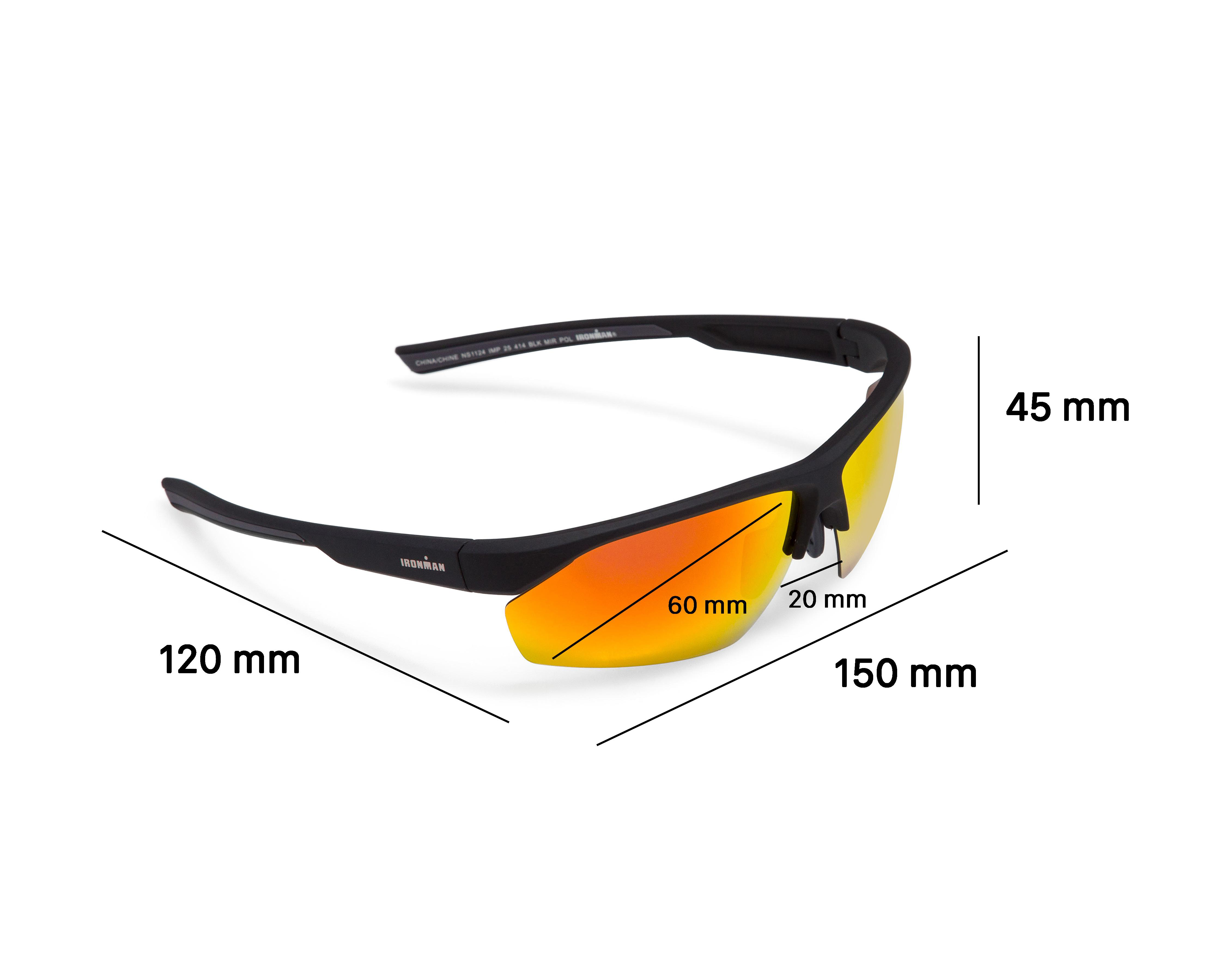 Foto 8 pulgar | Lentes de Sol para Hombre Ironman Deportivos Negros