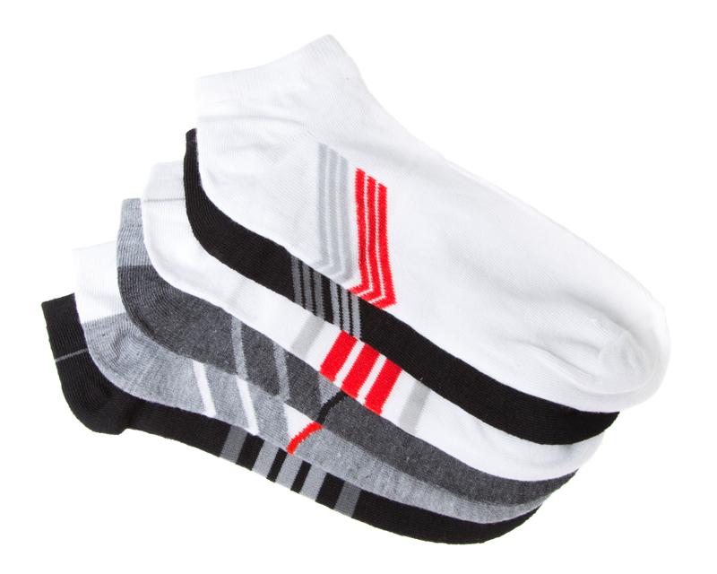 De Para Sportline 6 Con Calcetas Hombre BlancoNegroGris Set Pares UzMqGSVp