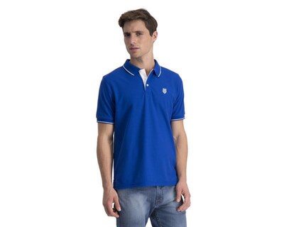 Foto 2 | Playera Polo K-Swiss Azul para Hombre