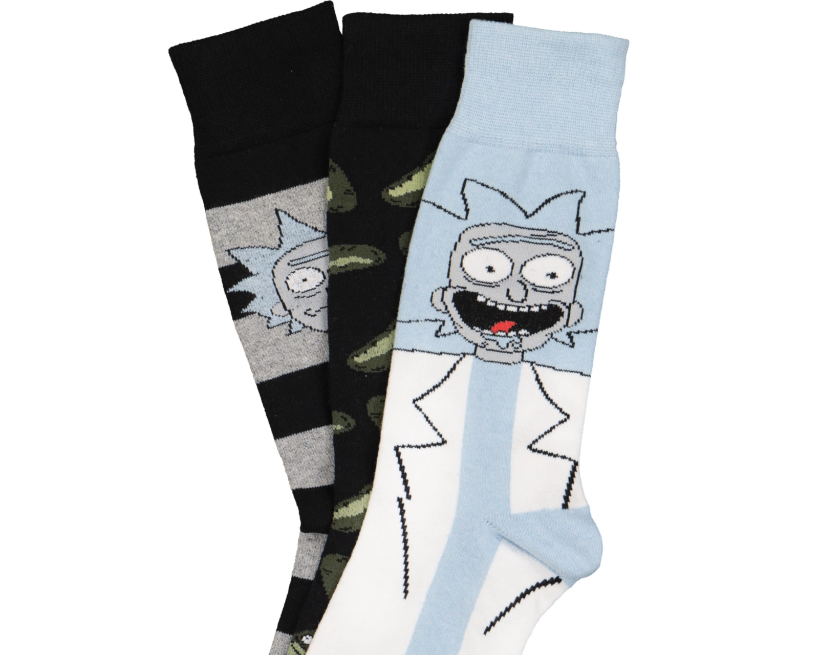 Foto 3 pulgar | Calcetas Tobilleras Rick y Morty para Hombre 3 Pares