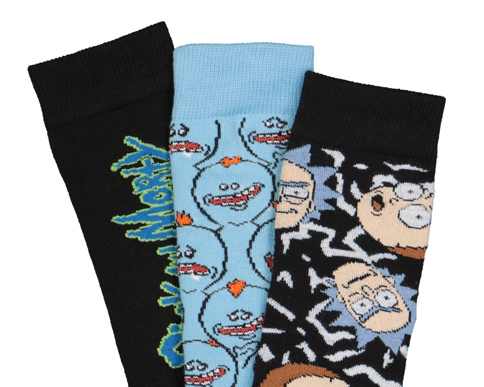 Foto 3 pulgar | Calcetas Largas Rick & Morty Estampadas para Hombre