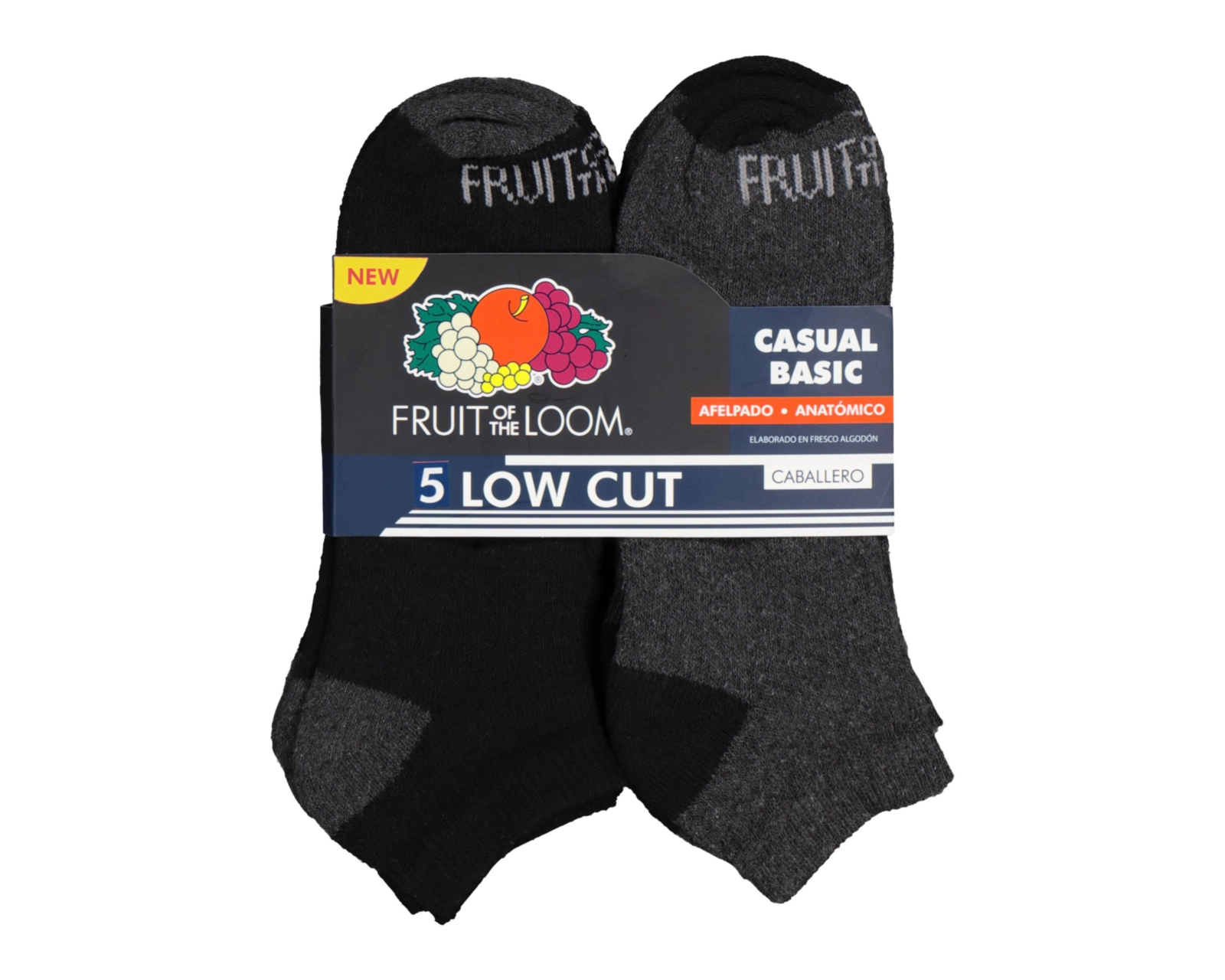 Foto 4 pulgar | Calcetas Deportivas Tines Fruit of the Loom para Hombre 5 Pares