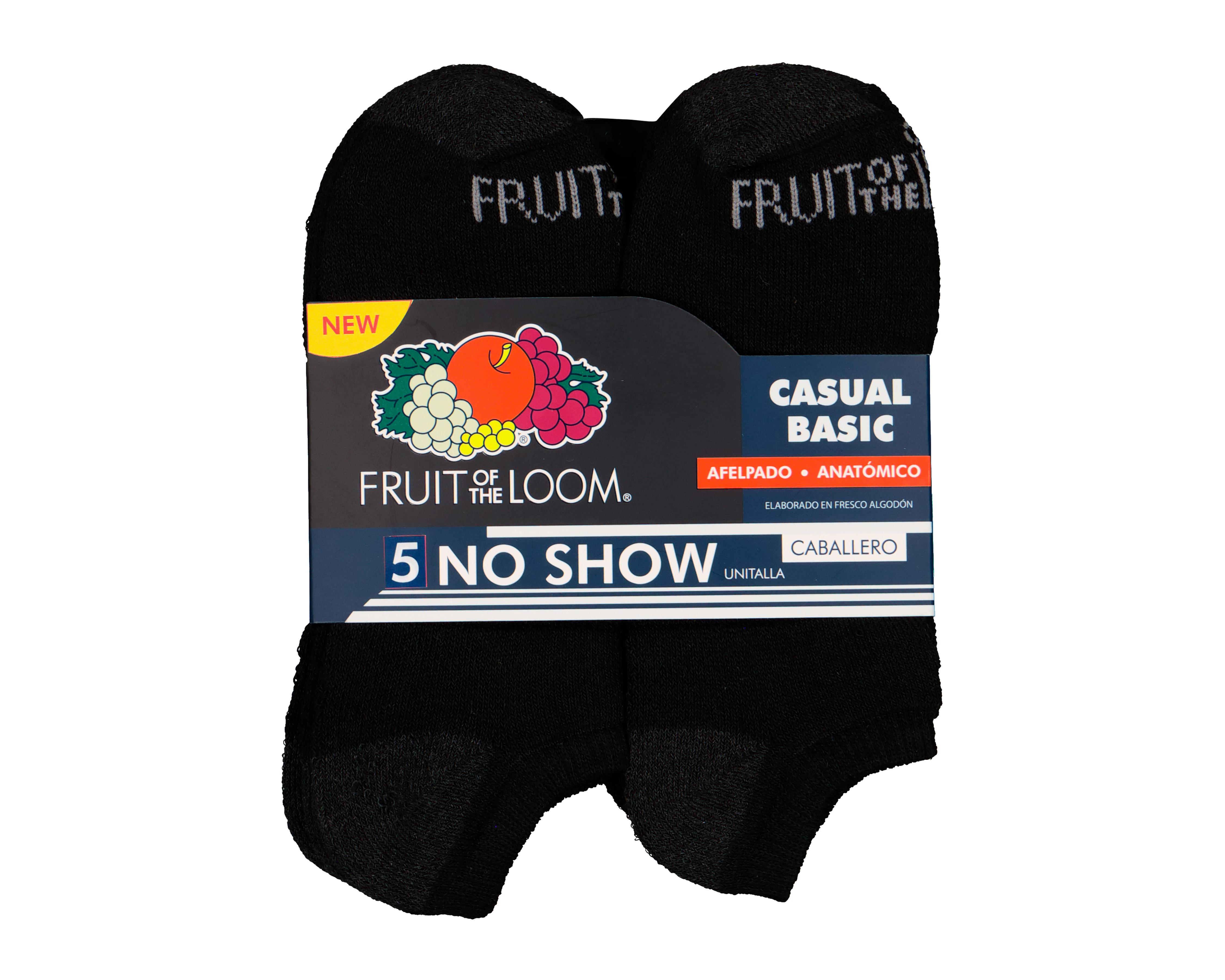 Foto 4 pulgar | Calcetas Deportivas Tines Fruit of the Loom para Hombre 5 Pares