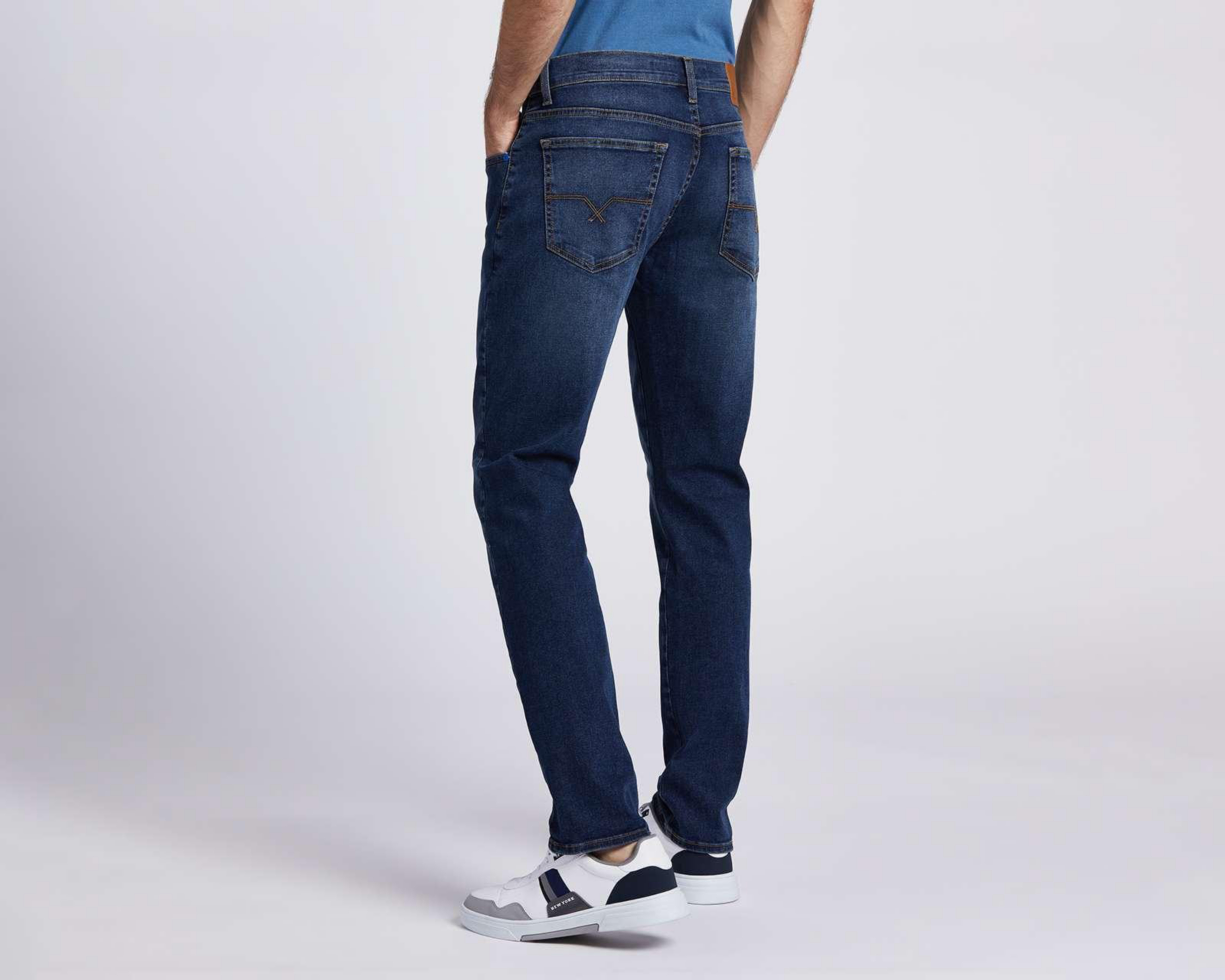 Foto 3 pulgar | Jeans Oggi Iron Blu Doble Skinny