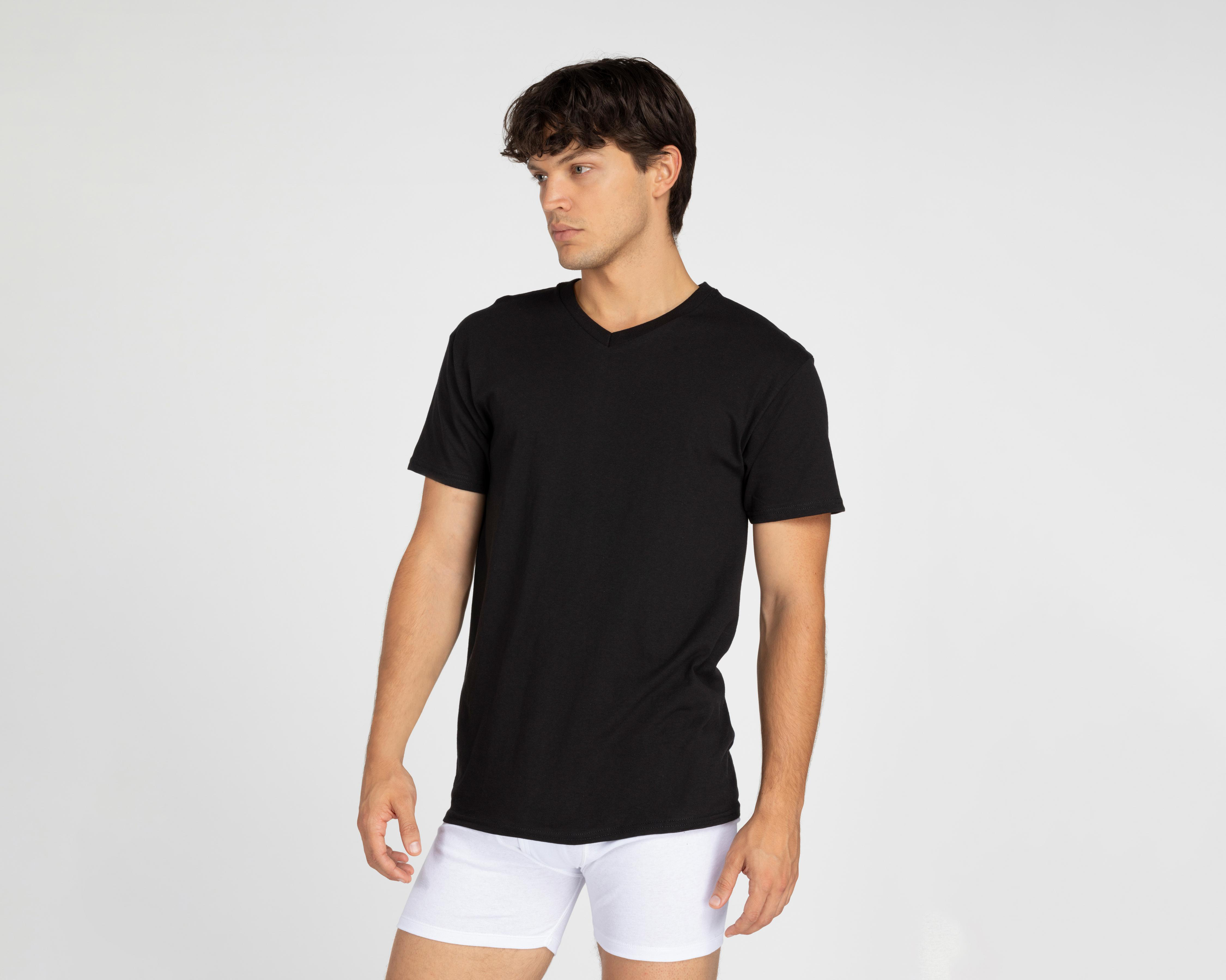 Foto 2 | Playera Interior Cuello V Hanes 2 Piezas
