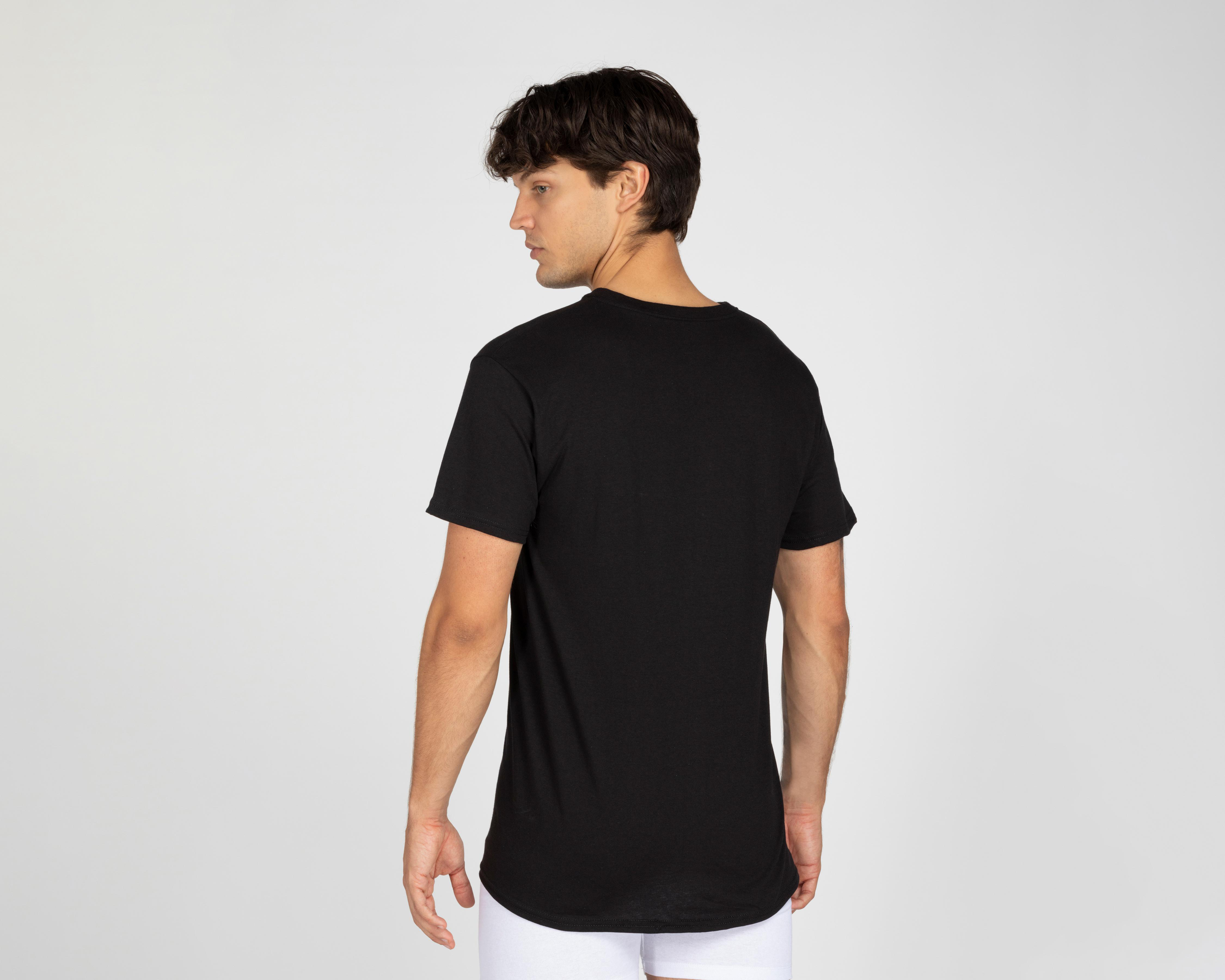 Foto 4 pulgar | Playera Interior Cuello V Hanes 2 Piezas