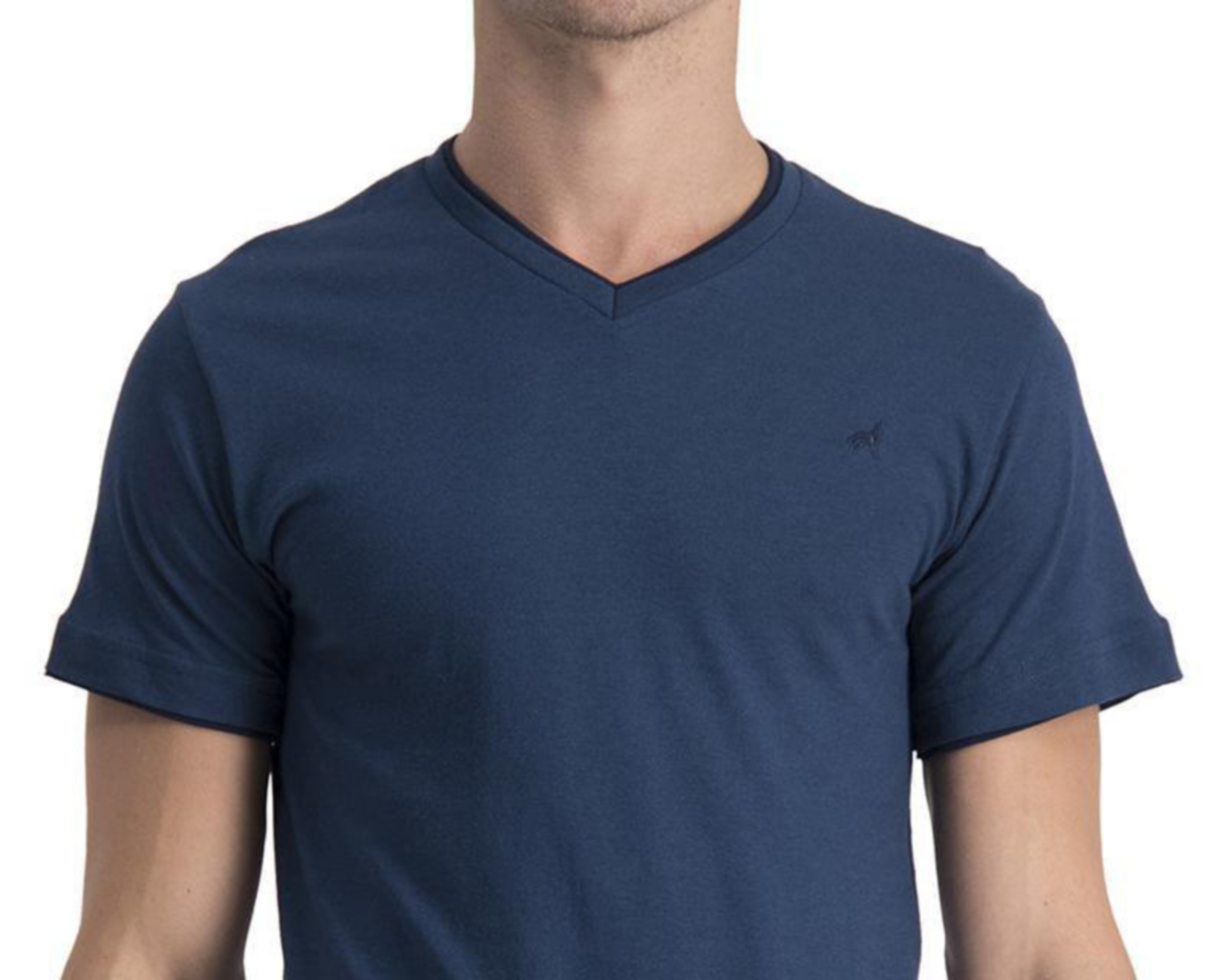 Foto 4 | Playera Cuello V Lucky Star para Hombre