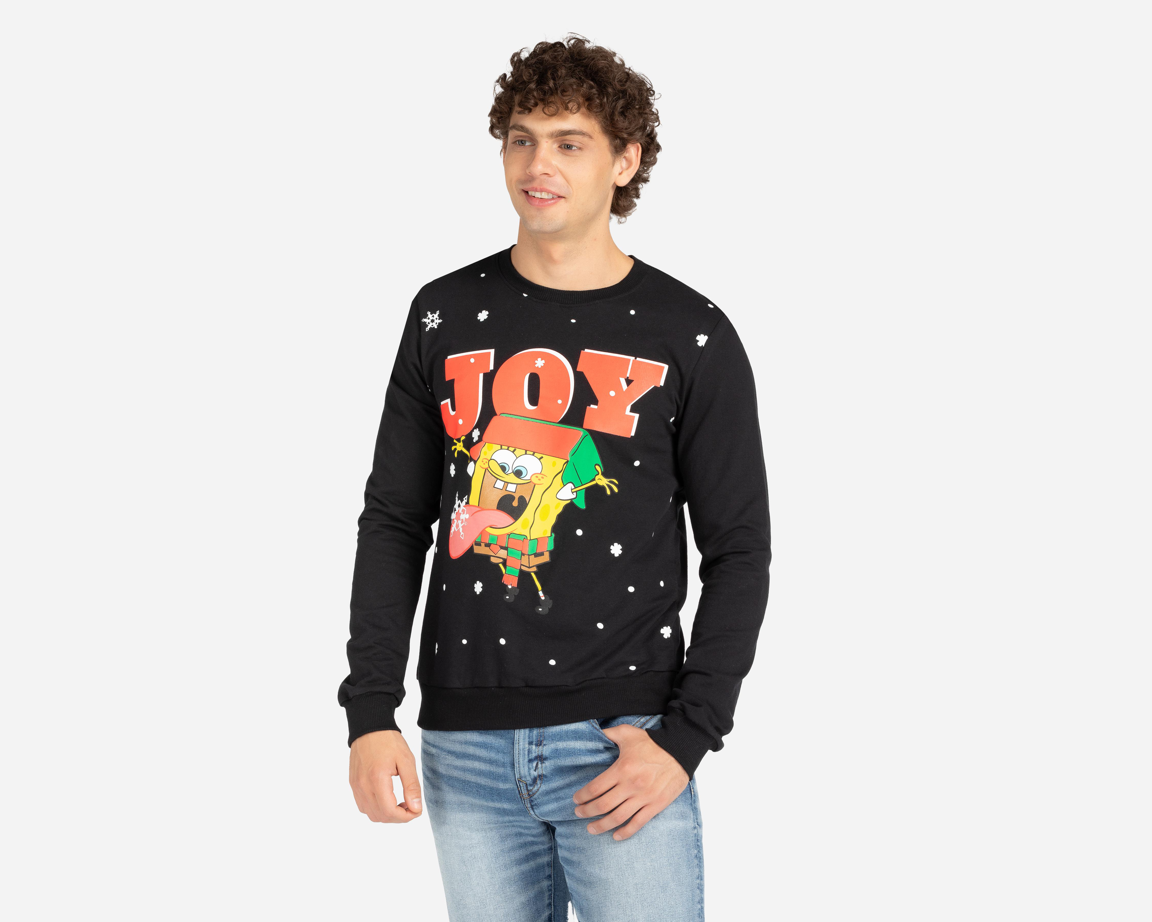 Foto 1 | Sudadera Bob Esponja por Refill Cuello Redondo