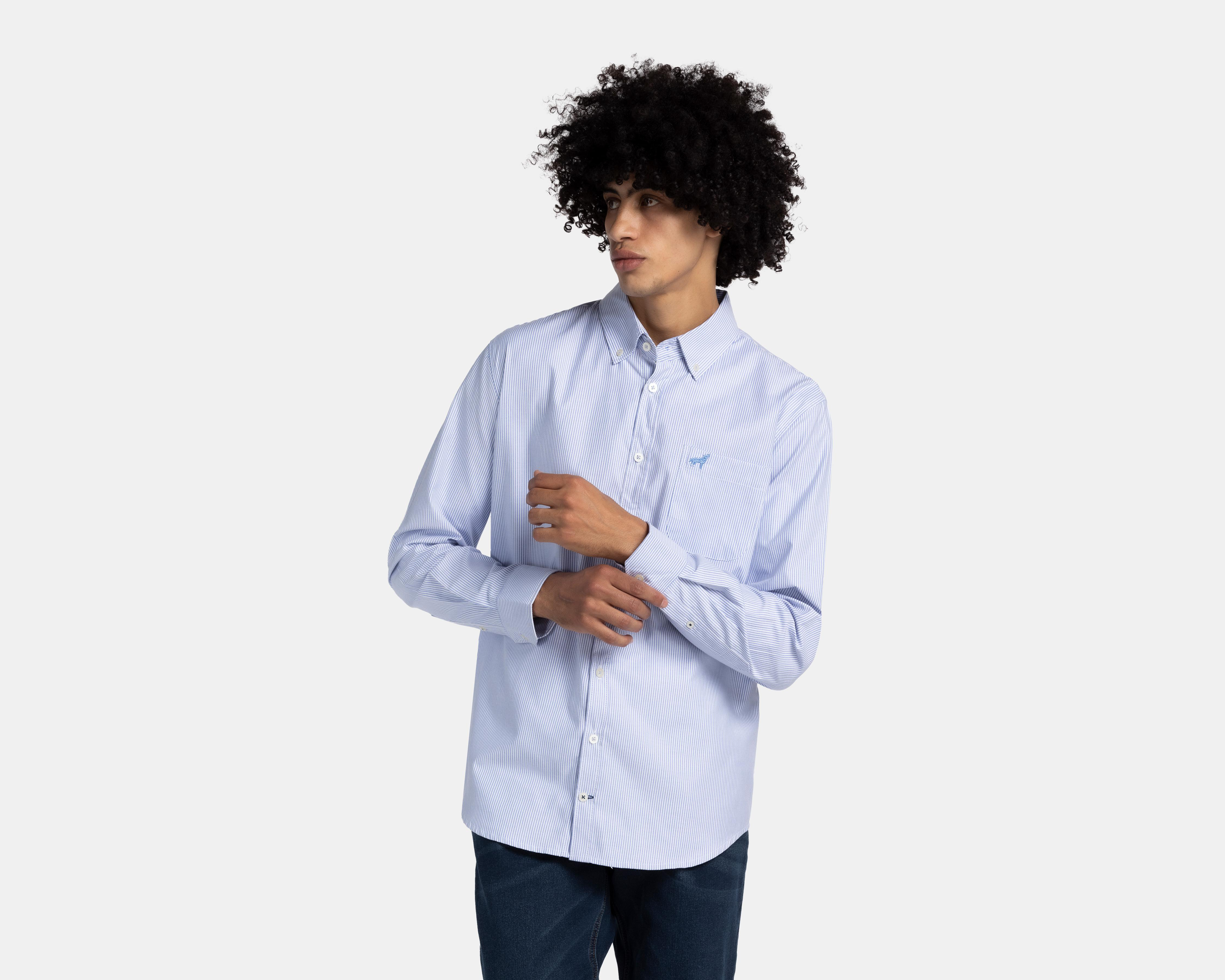 Foto 2 pulgar | Camisa Refill Regular Fit a Rayas