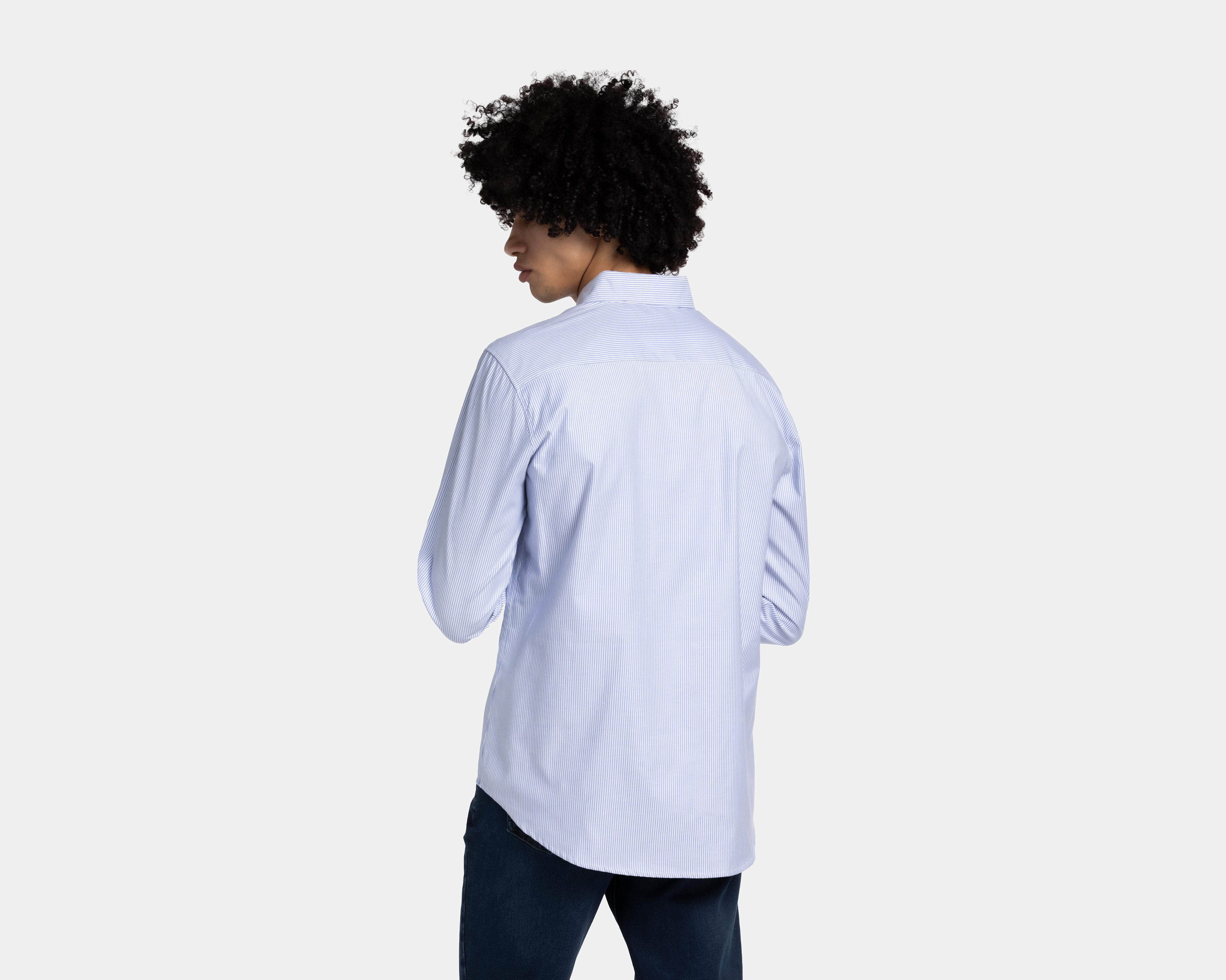 Foto 3 | Camisa Refill Regular Fit a Rayas