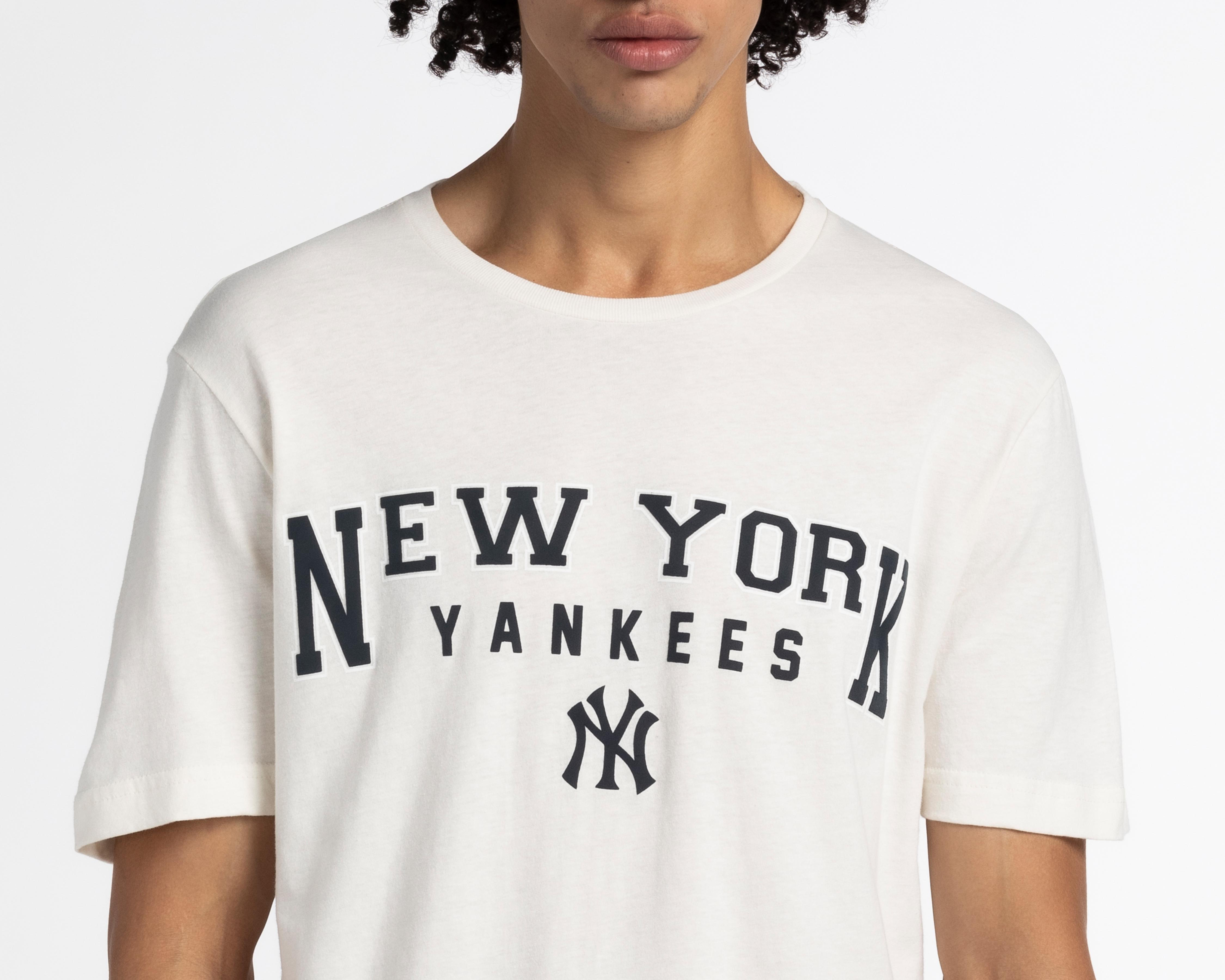 Foto 4 pulgar | Playera MLB New York Yankees Cuello Redondo