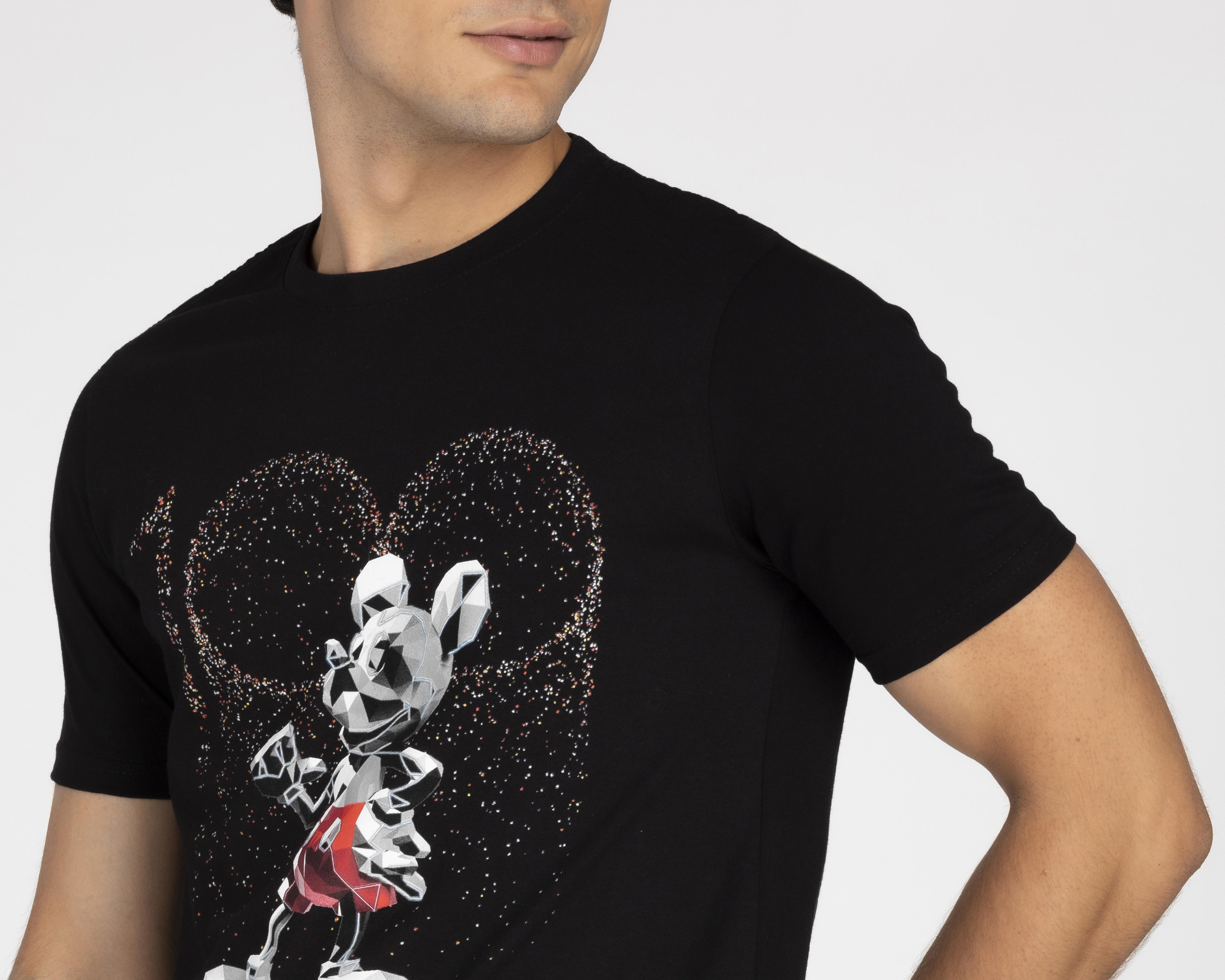 Foto 4 pulgar | Playera Disney Mickey Mouse Cuello Redondo