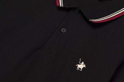 Foto 3 | Playera Polo York Team Polo Club Negra para Hombre