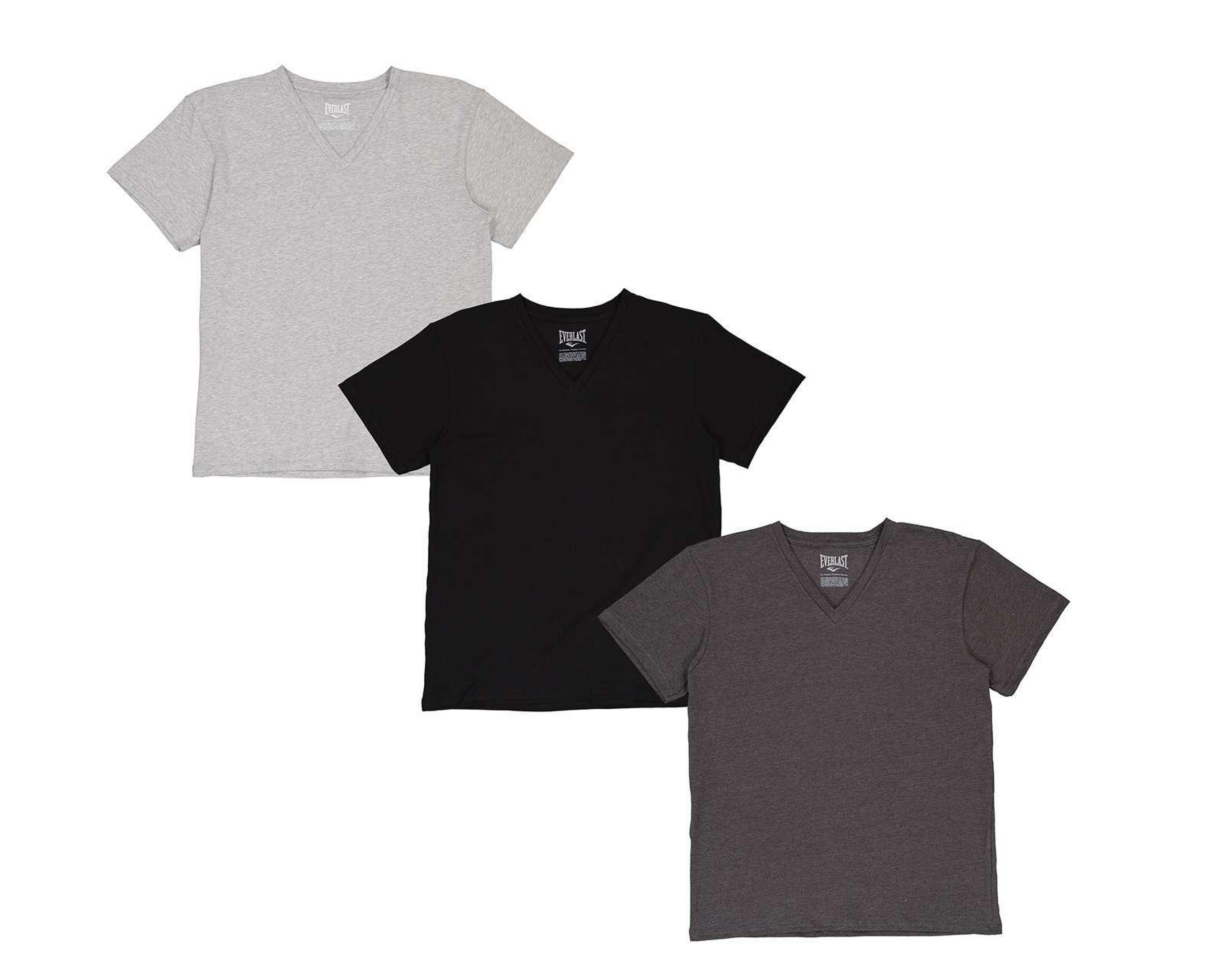 Foto 1 | Playera Interior Cuello V Everlat 3 Piezas