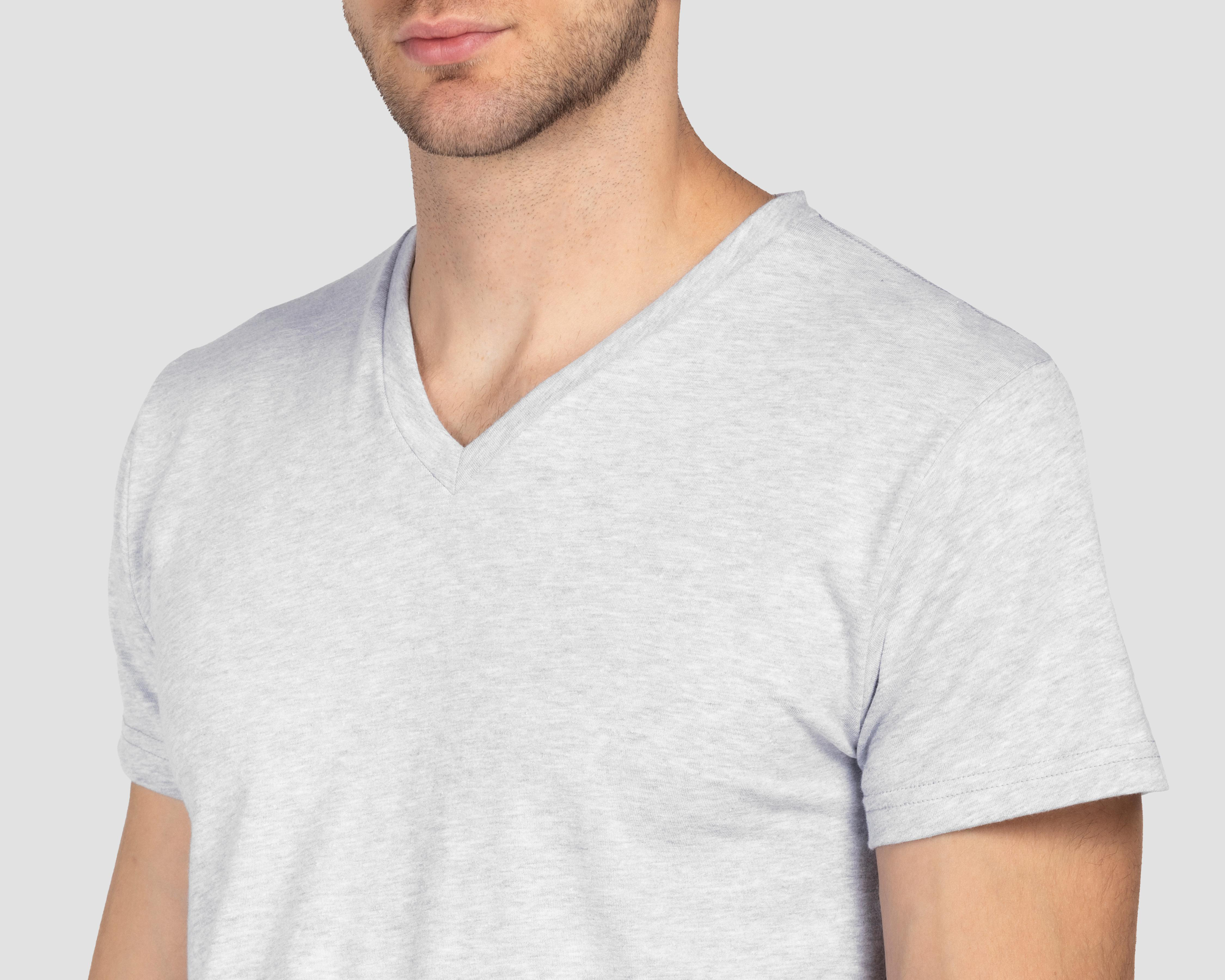 Foto 4 | Playera Interior Cuello V Everlat 3 Piezas