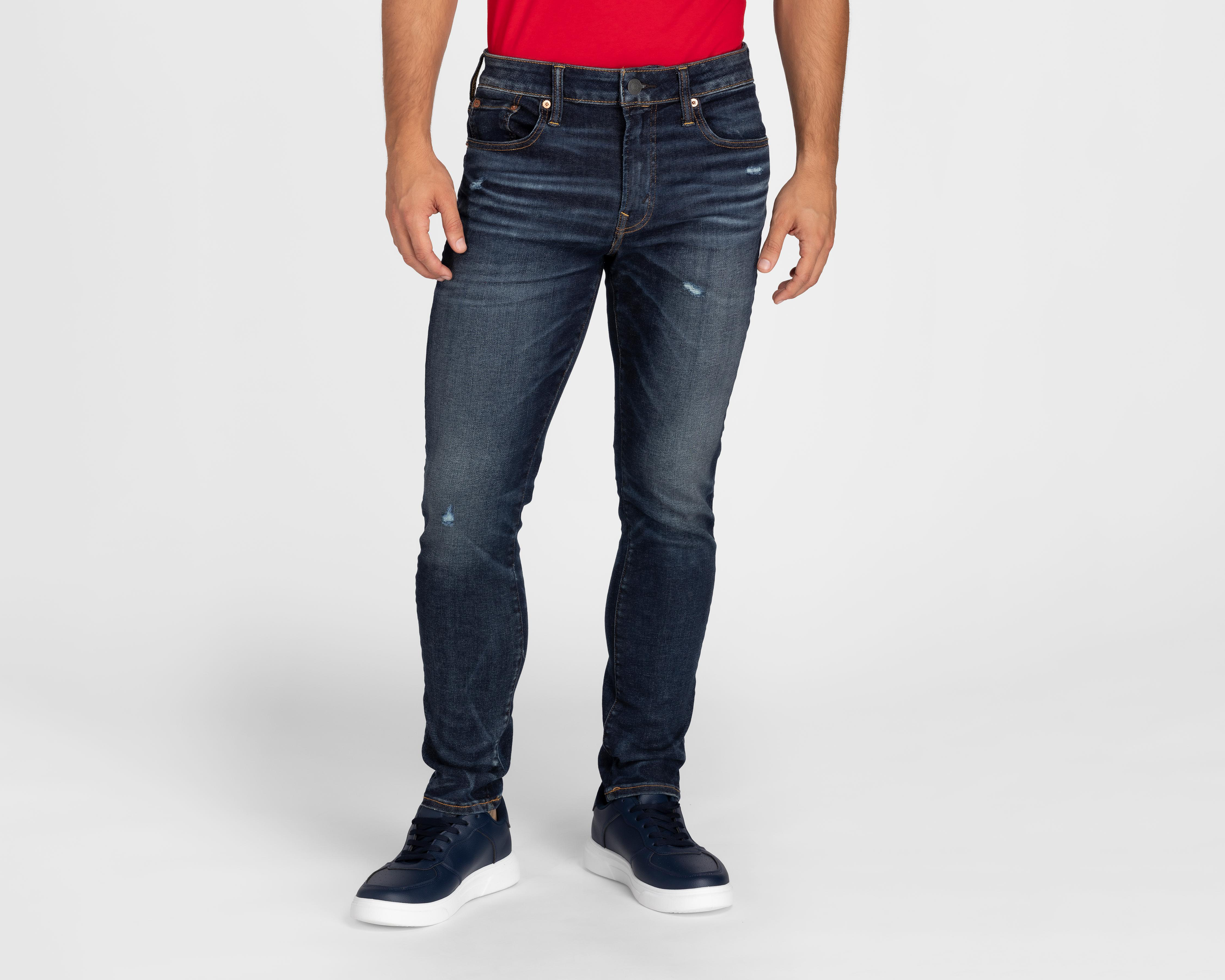 Foto 2 pulgar | Jeans American Eagle Dark Wash Skinny Fit para Hombre