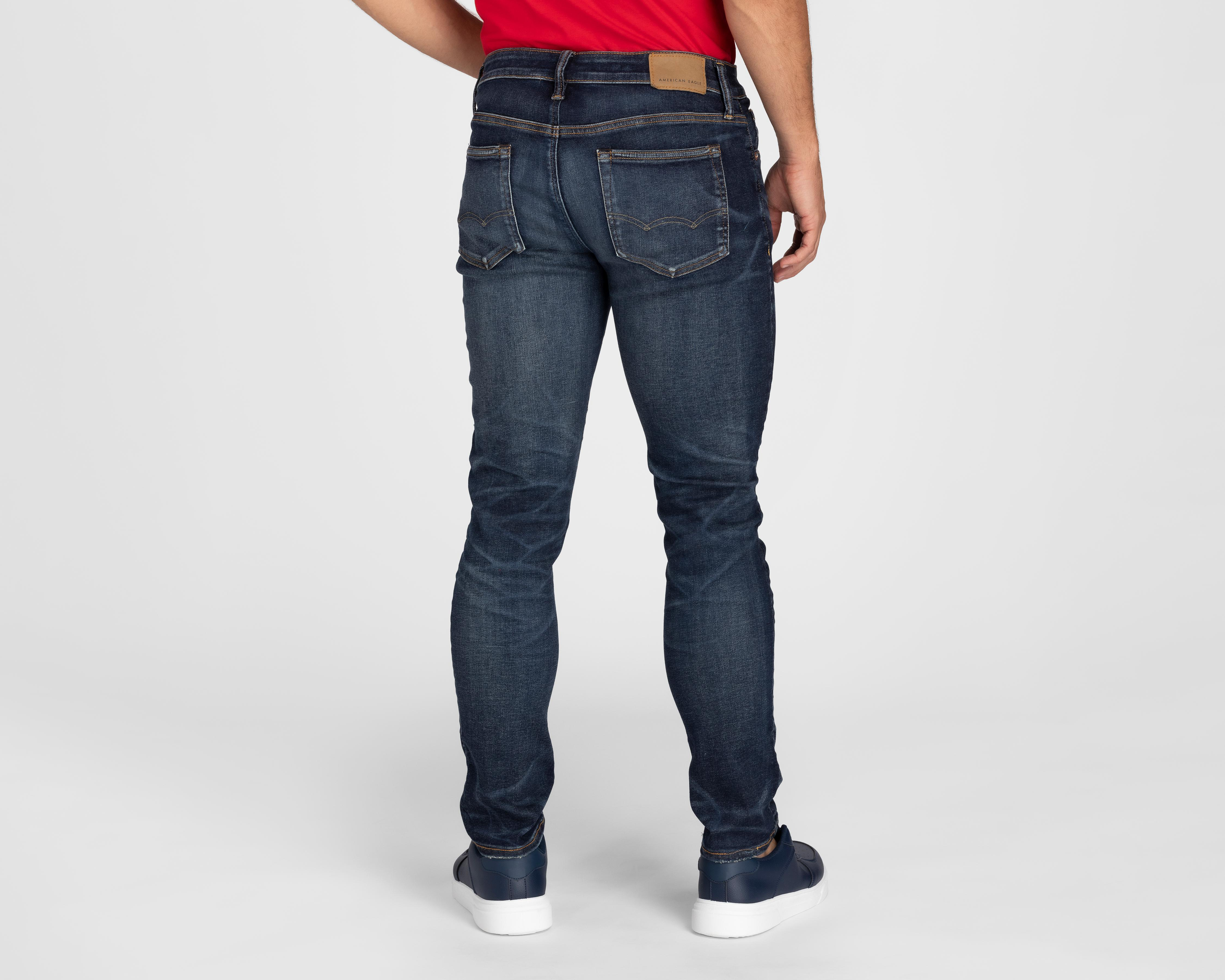 Foto 3 pulgar | Jeans American Eagle Dark Wash Skinny Fit para Hombre