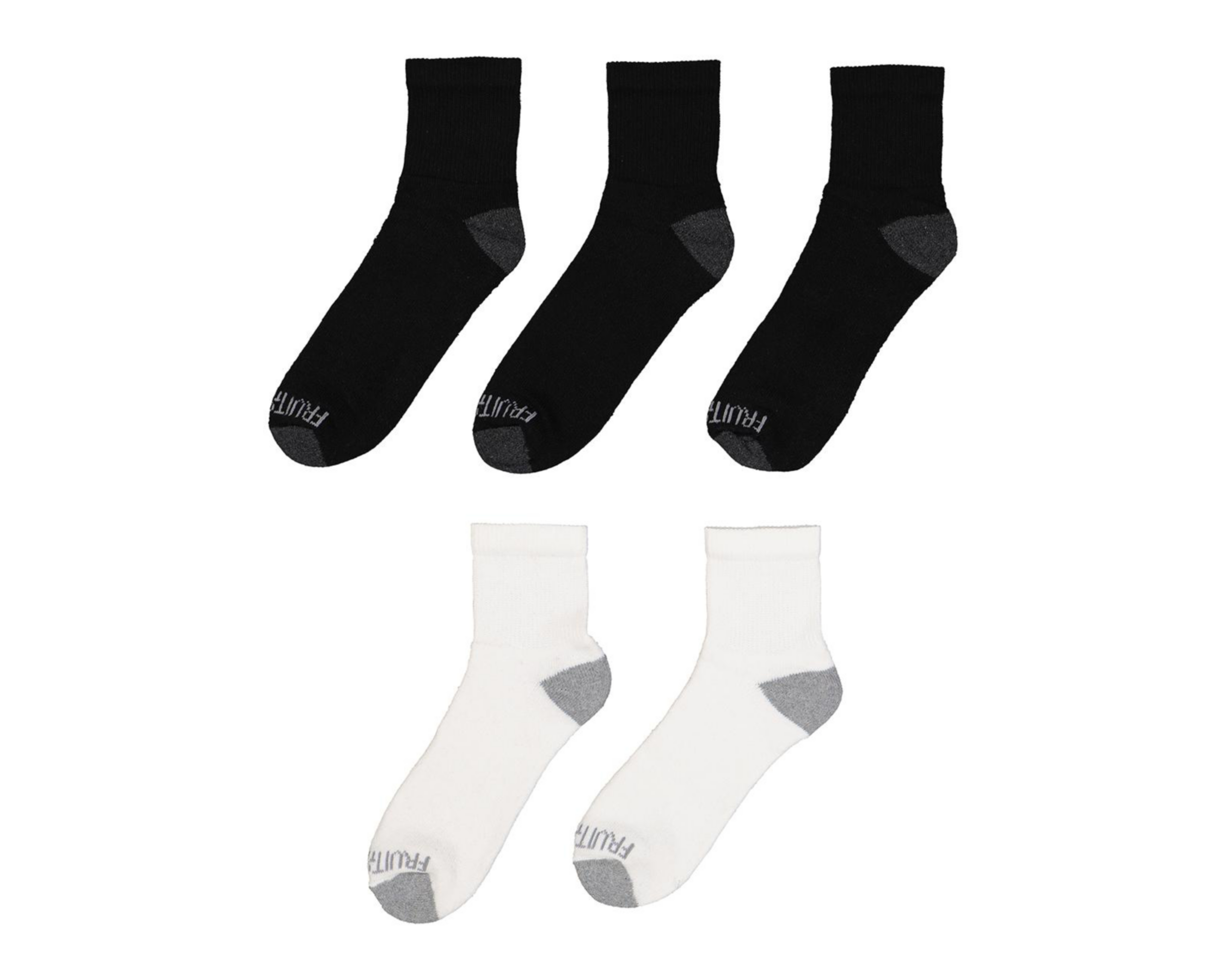 Foto 2 pulgar | Calcetas Deportivas Tobilleras Fruit of the Loom para Hombre 5 Pares