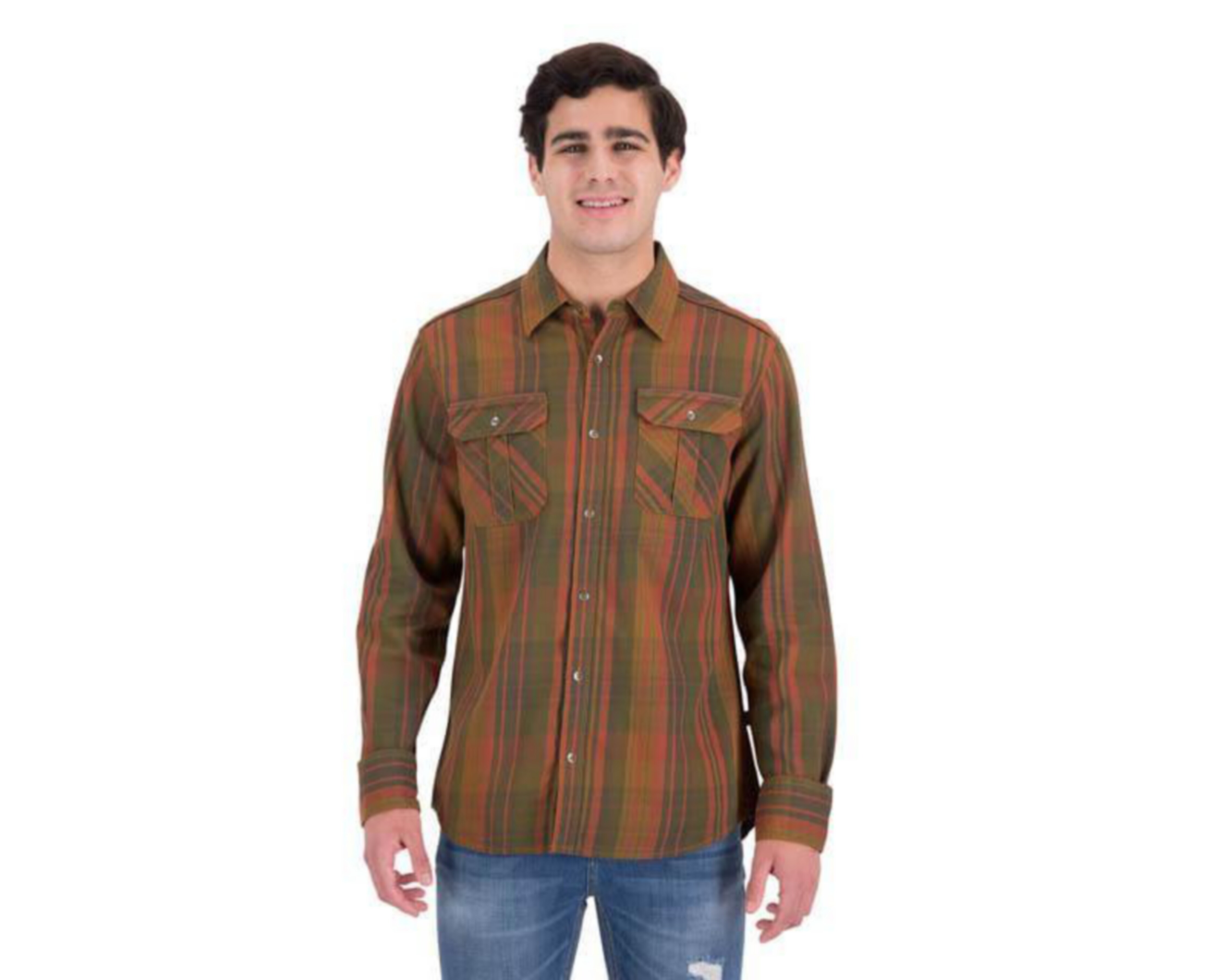 camisas cafes de hombre