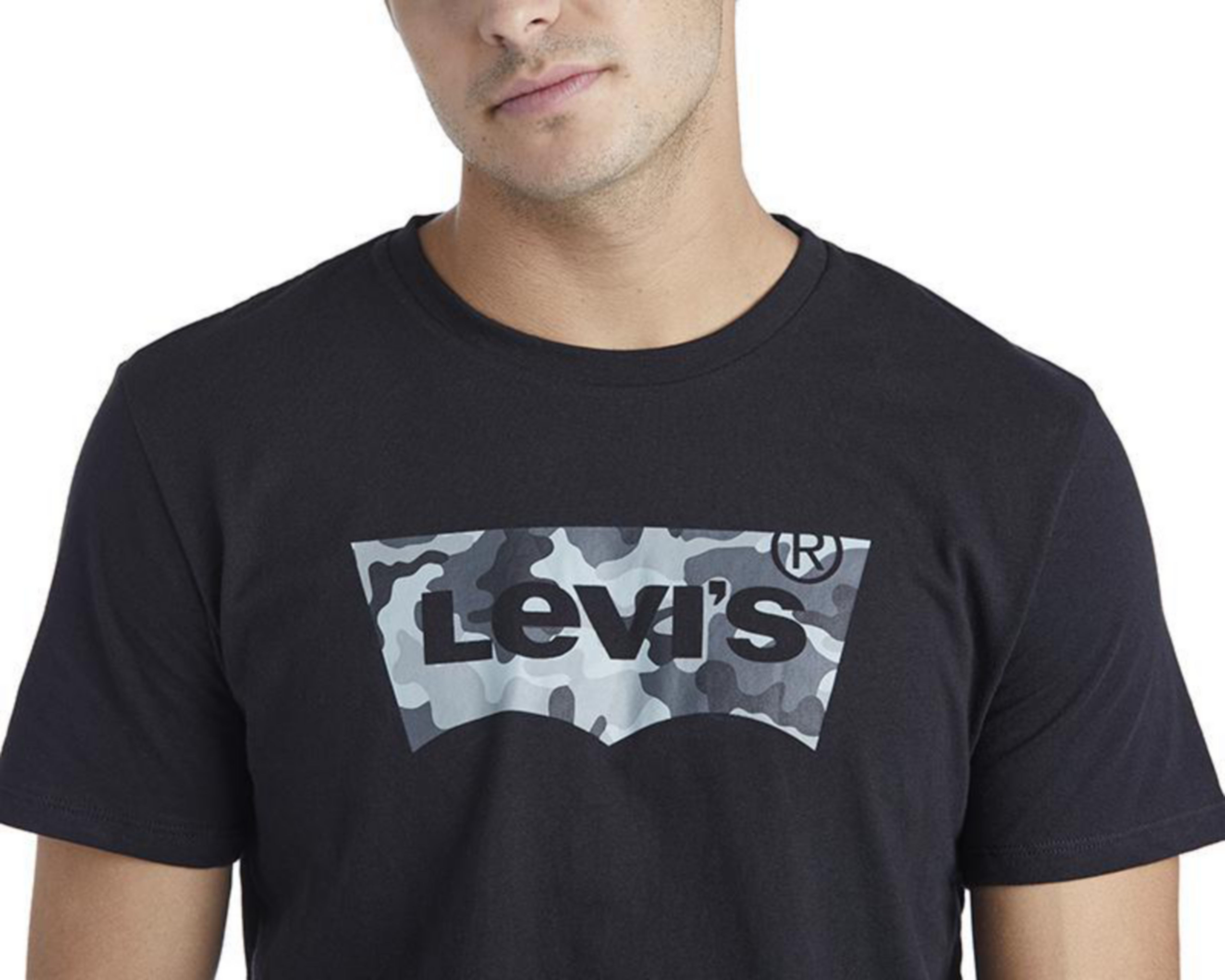 Foto 4 pulgar | Playera Negra Cuello Redondo marca Levi´s para Hombre