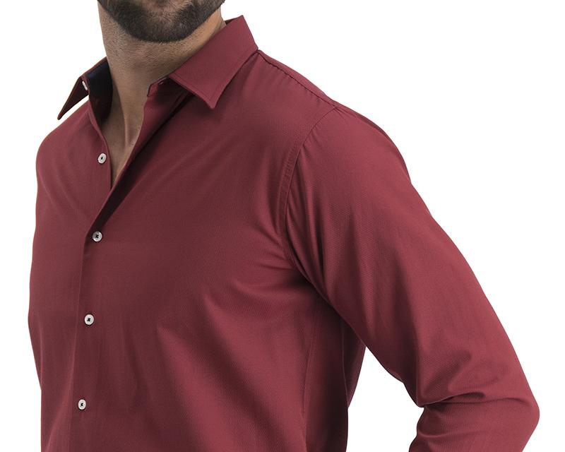 camisa roja para hombre