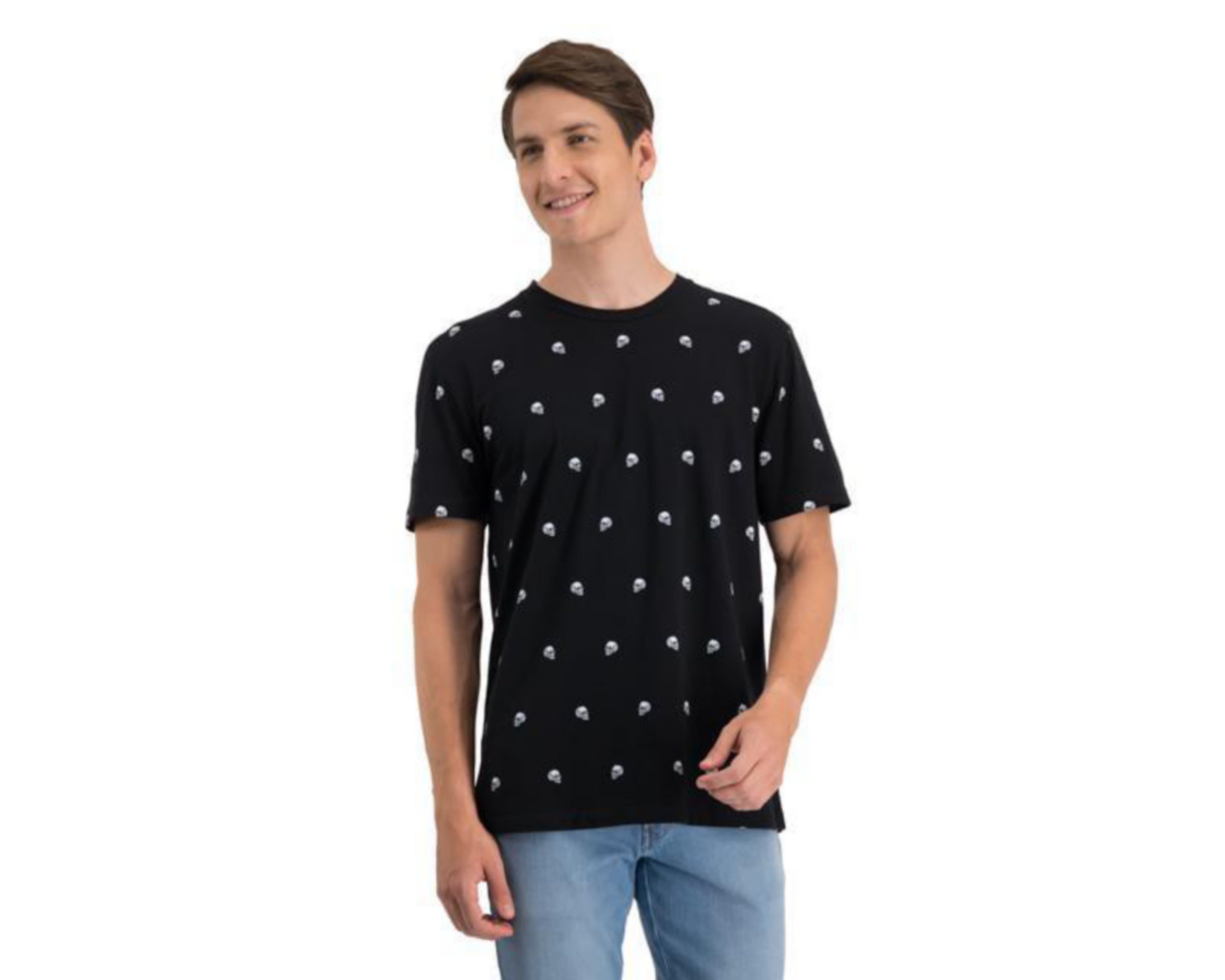 Playera Cuello Redondo Negra marca Thinner Men para Hombre