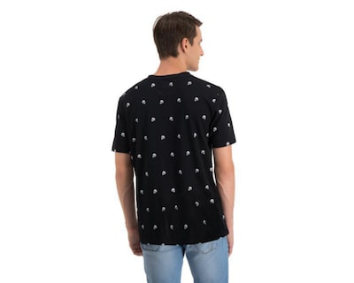 Foto 2 | Playera Cuello Redondo Negra marca Thinner Men para Hombre