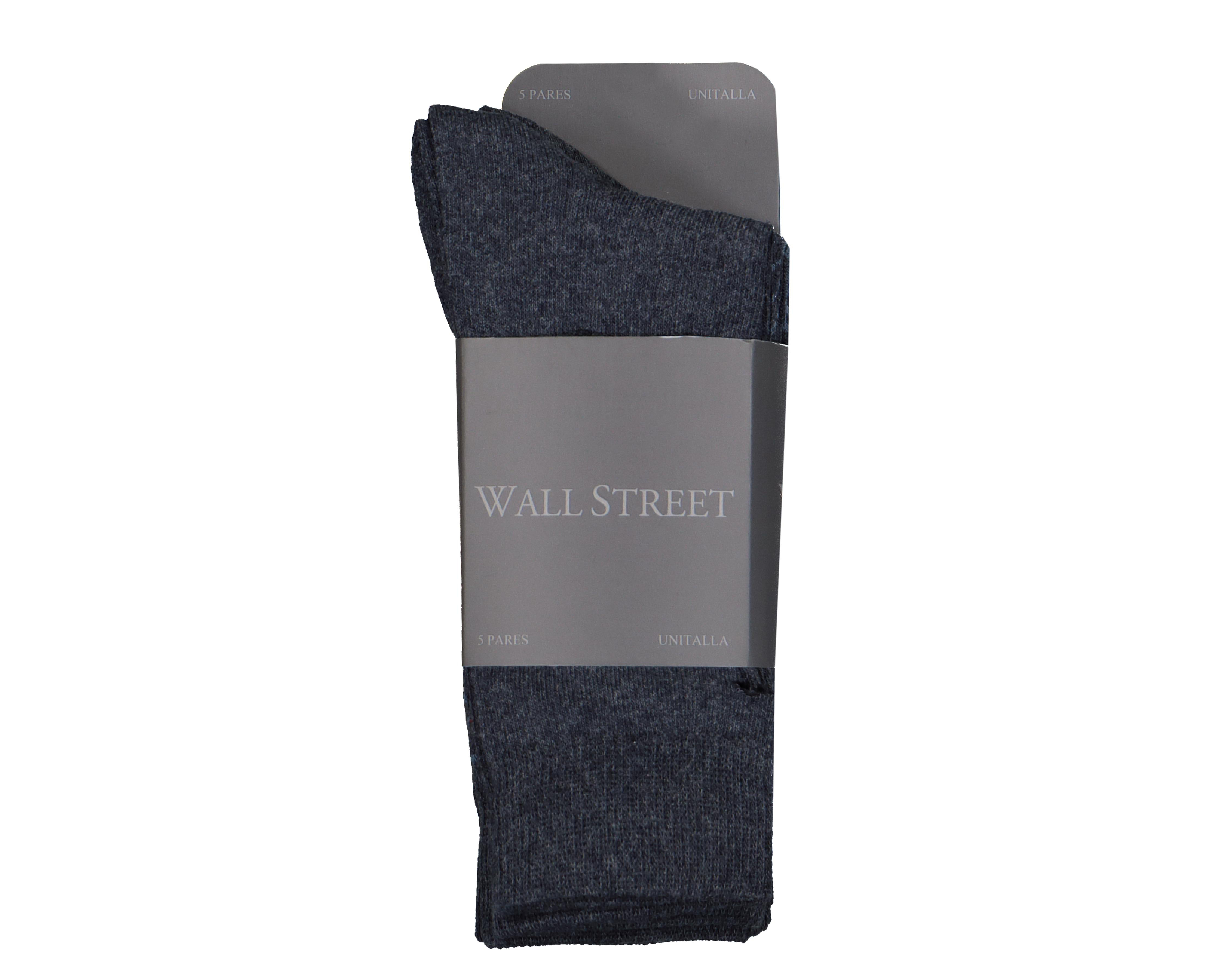 Foto 3 | Calcetas de Vestir Wall Street para Hombre 5 Pares