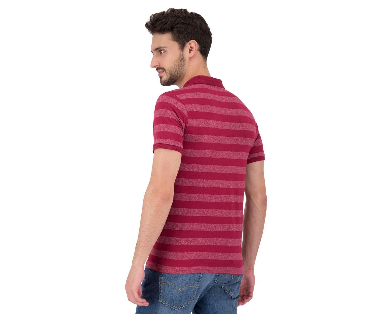 playera polo rosa hombre