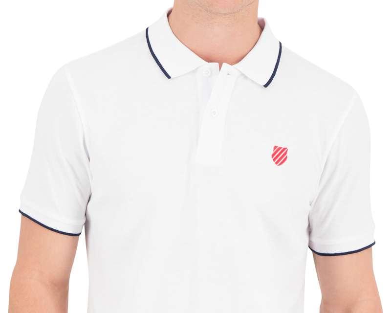 Foto 3 | Playera tipo Polo Blanca marca K-Swiss para Hombre