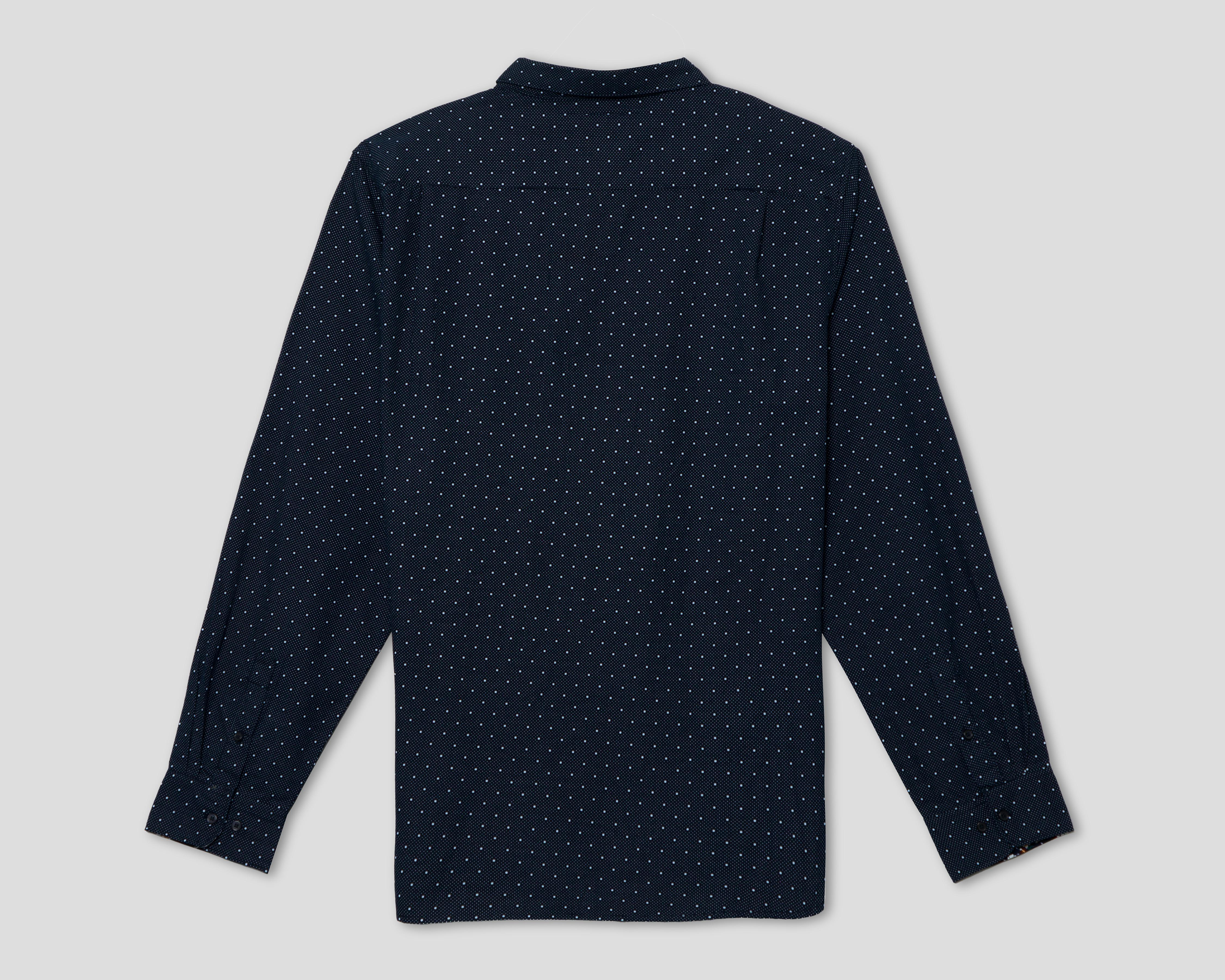Foto 6 pulgar | Camisa Casual Wall Street Slim Fit con Miniprint