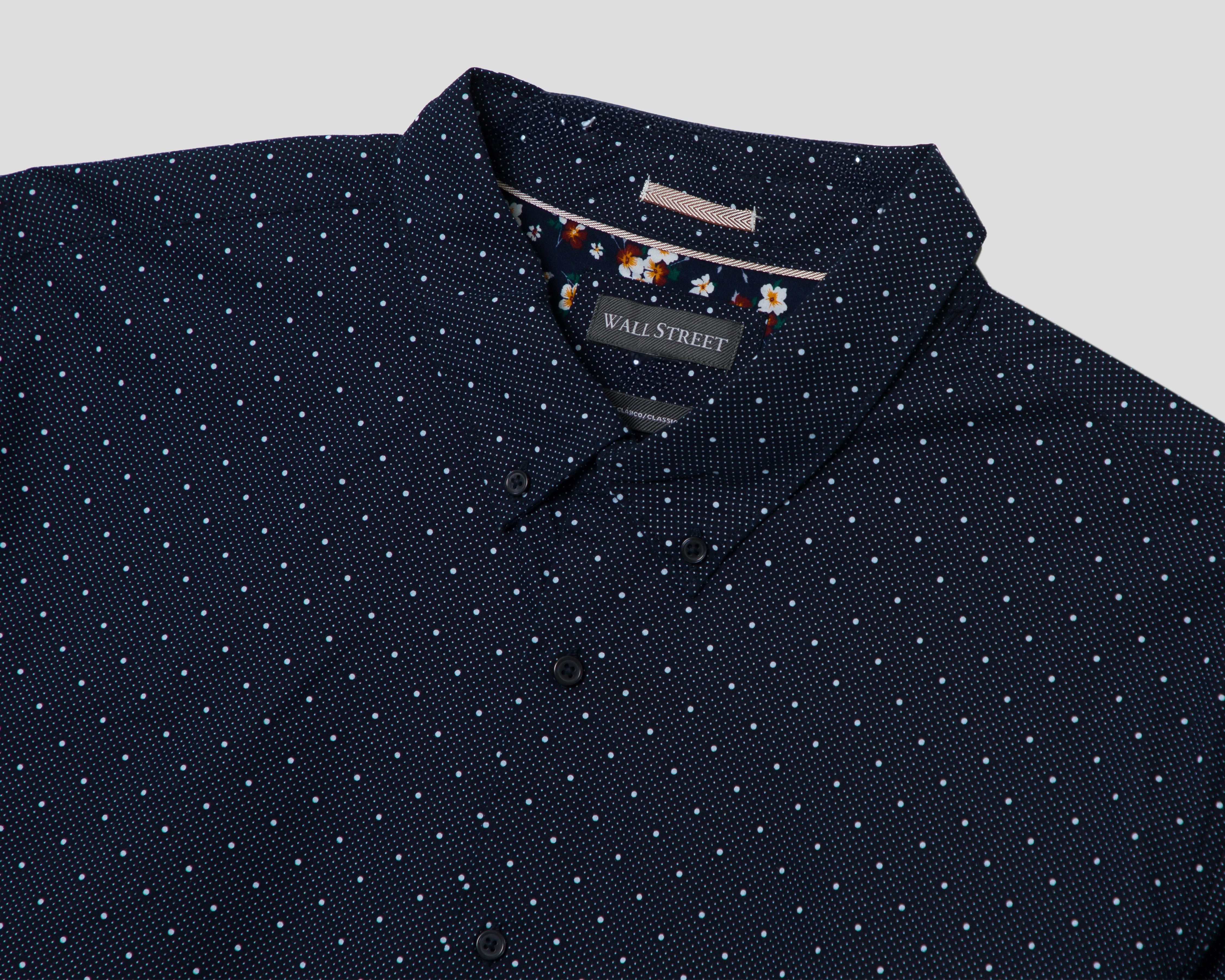 Foto 7 pulgar | Camisa Casual Wall Street Slim Fit con Miniprint