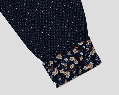 Foto 8 | Camisa Casual Wall Street Slim Fit con Miniprint