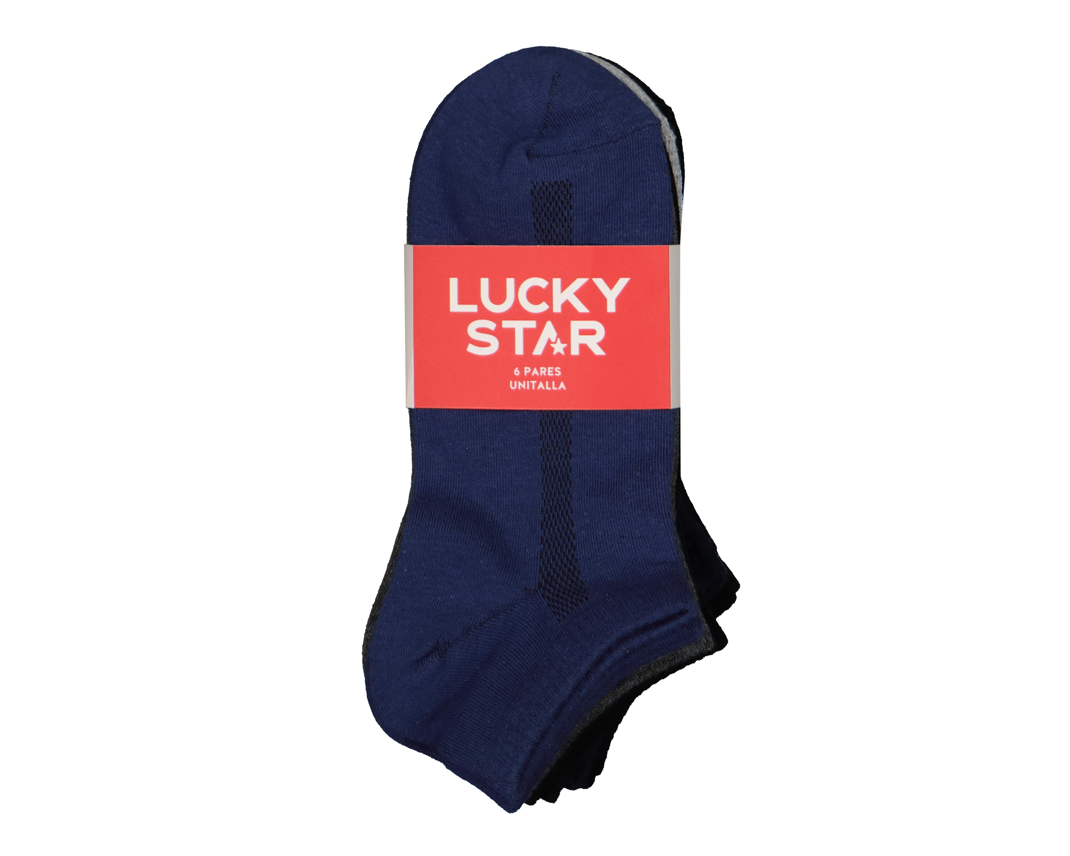 Foto 4 pulgar | Calcetas Deportivas Tines Lucky Star para Hombre 6 Pares