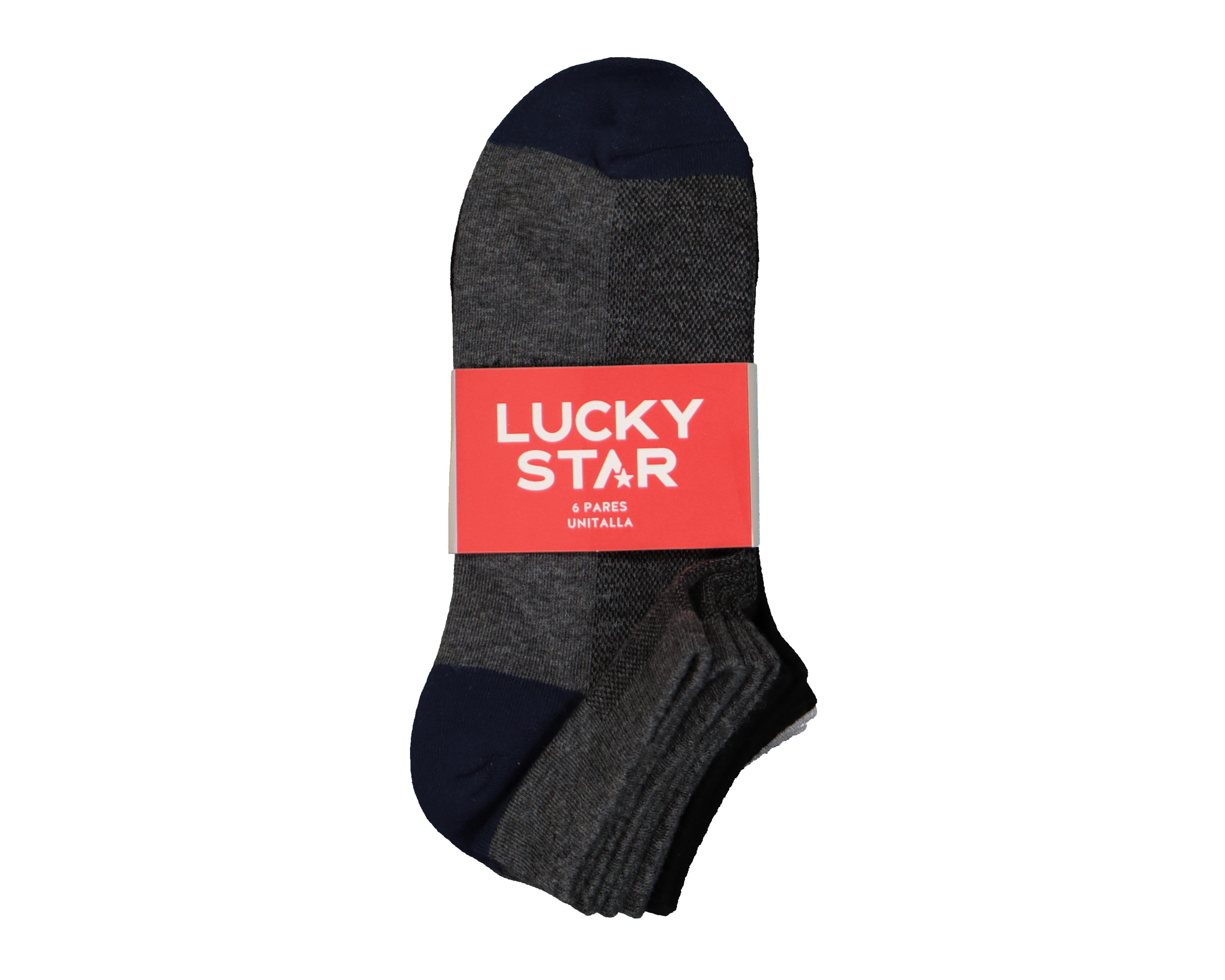 Foto 4 pulgar | Calcetas Deportivas Tines Lucky Star para Hombre 6 Pares