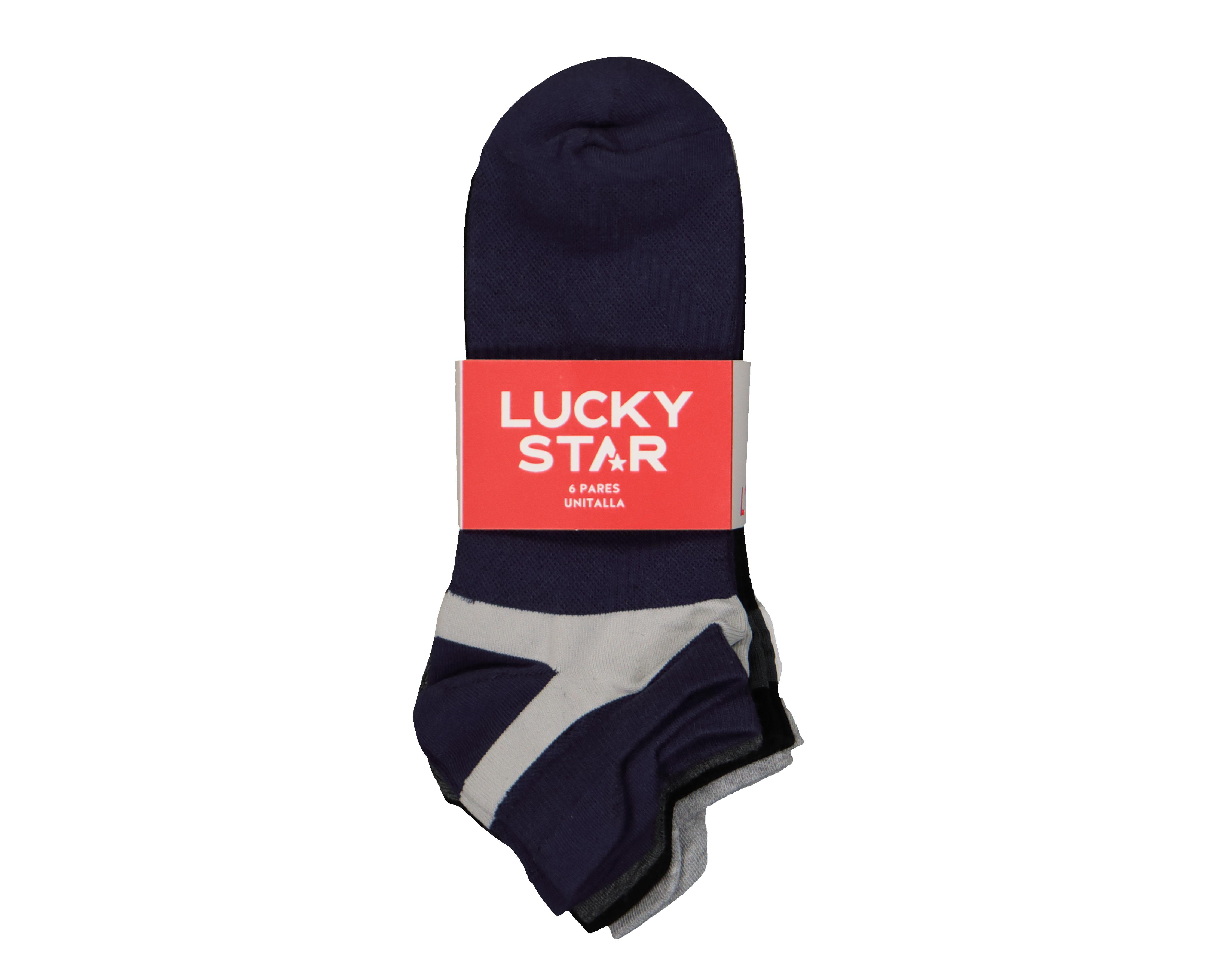 Foto 4 pulgar | Calcetas Deportivas Tines Lucky Star para Hombre 6 Pares