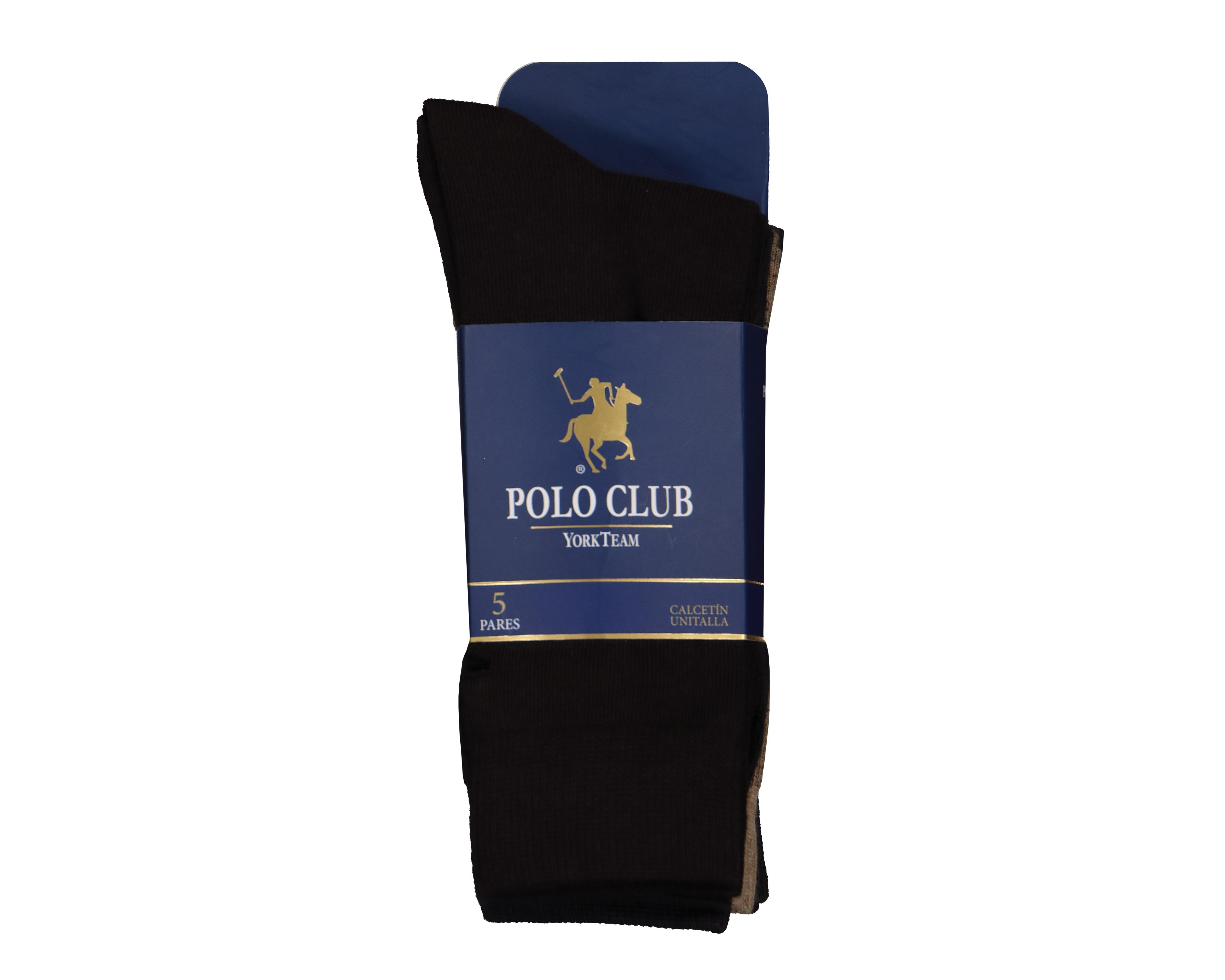 Foto 4 pulgar | Calcetas Largas York Team Polo Club para Hombre 5 Pares