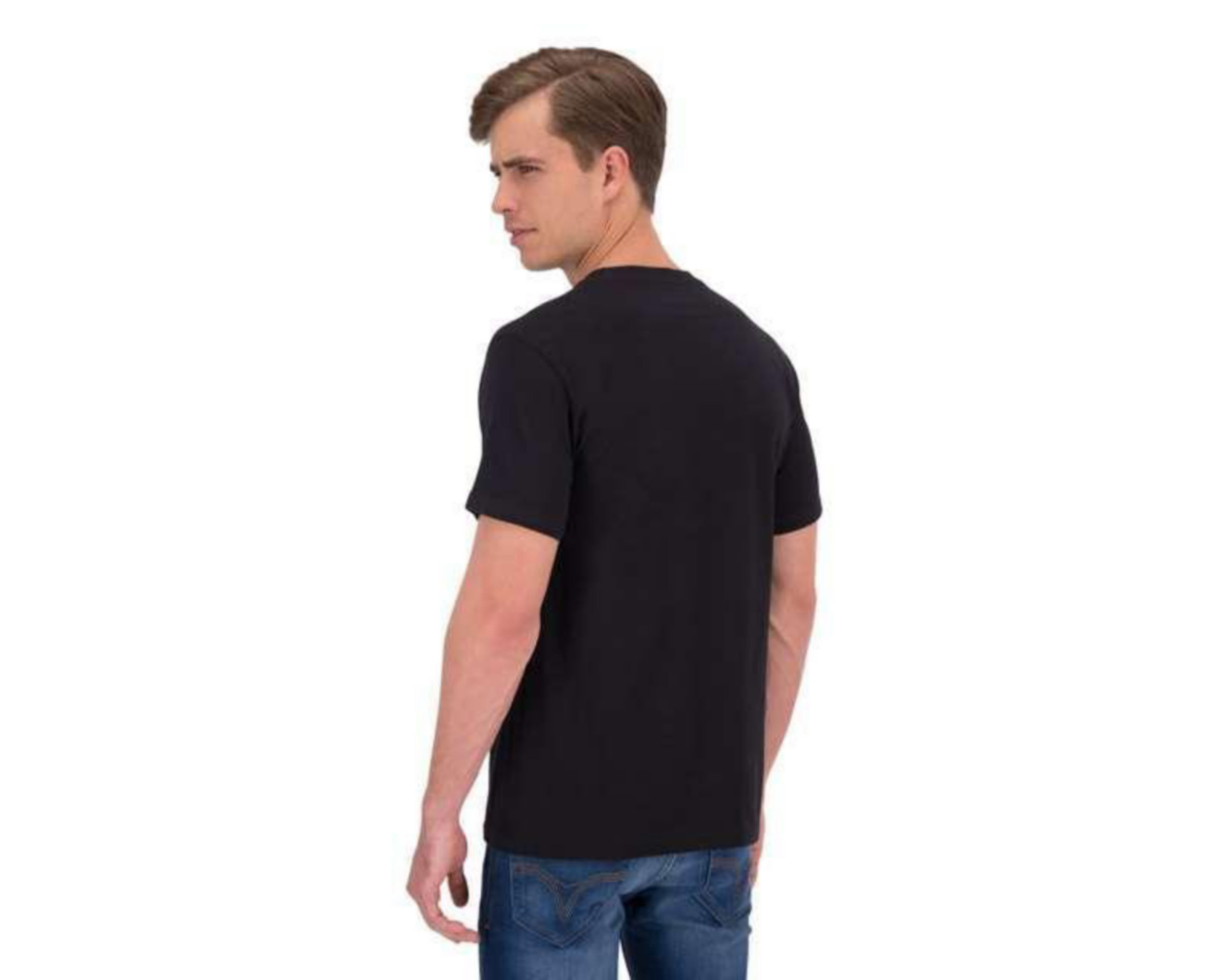 Foto 2 | Playera Cuello Redondo marca Lucky Star color Negro para Hombre