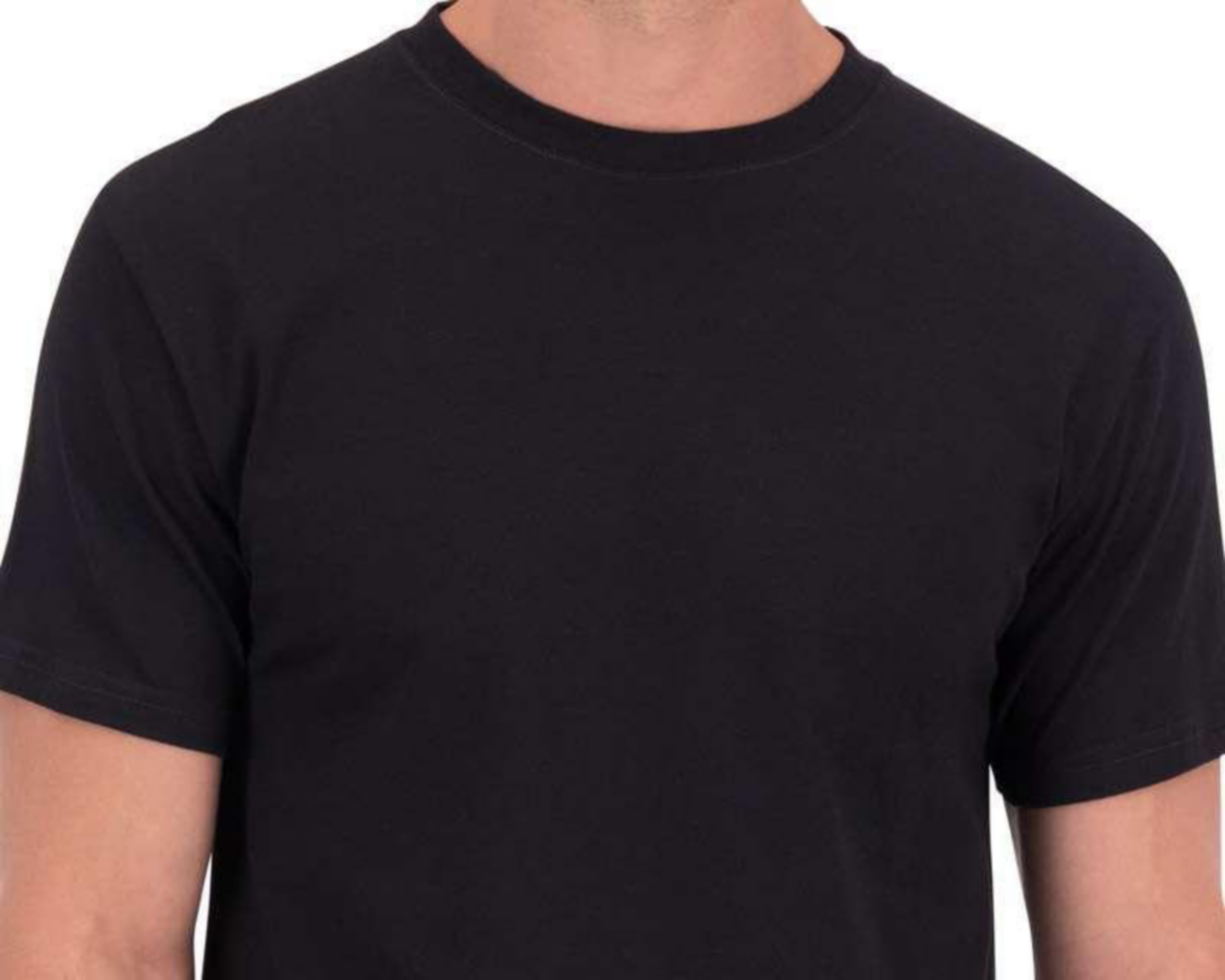 Playera negra cheap lisa hombre