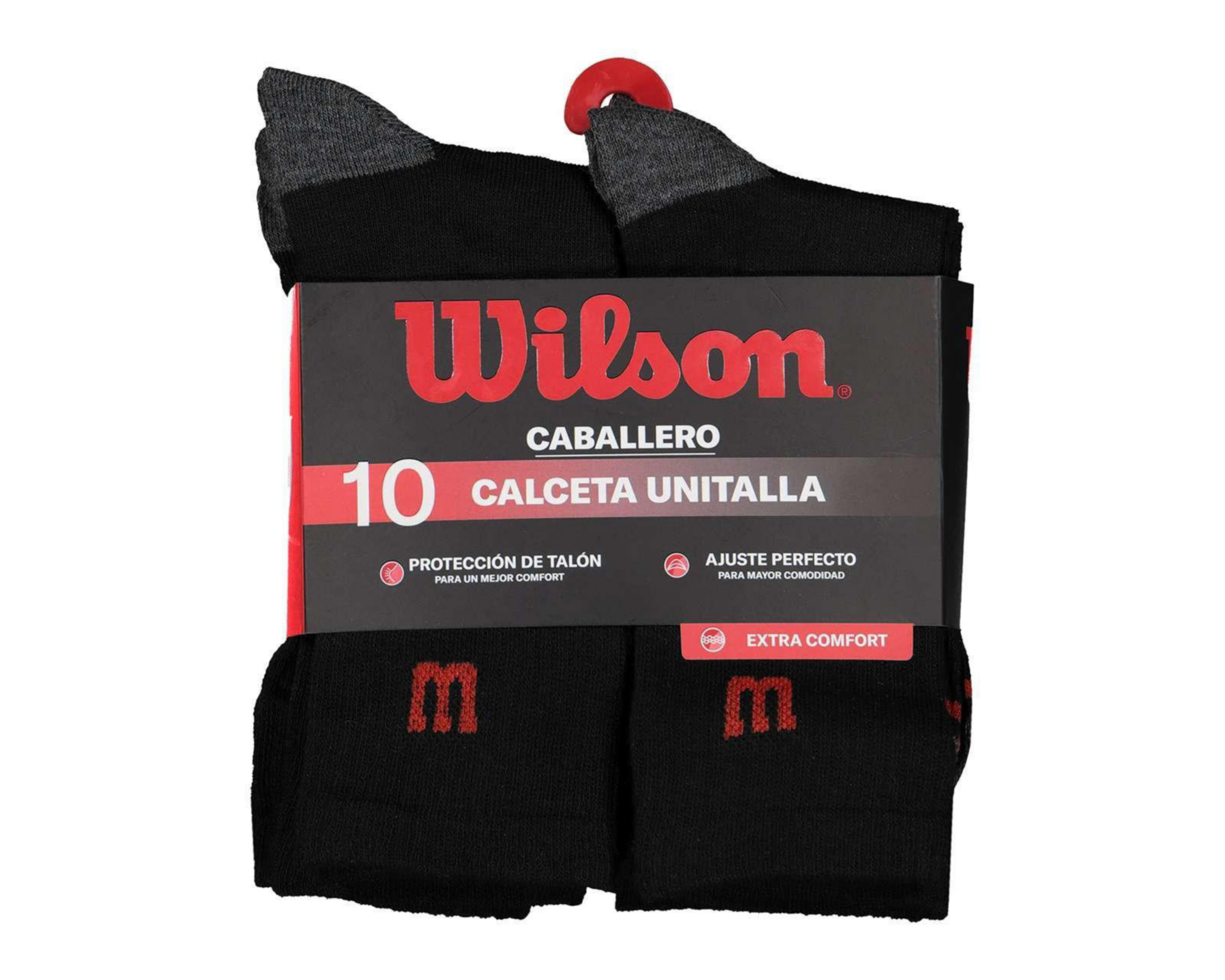 Foto 3 | Calcetas Deportivas Wilson para Hombre 10 Pares