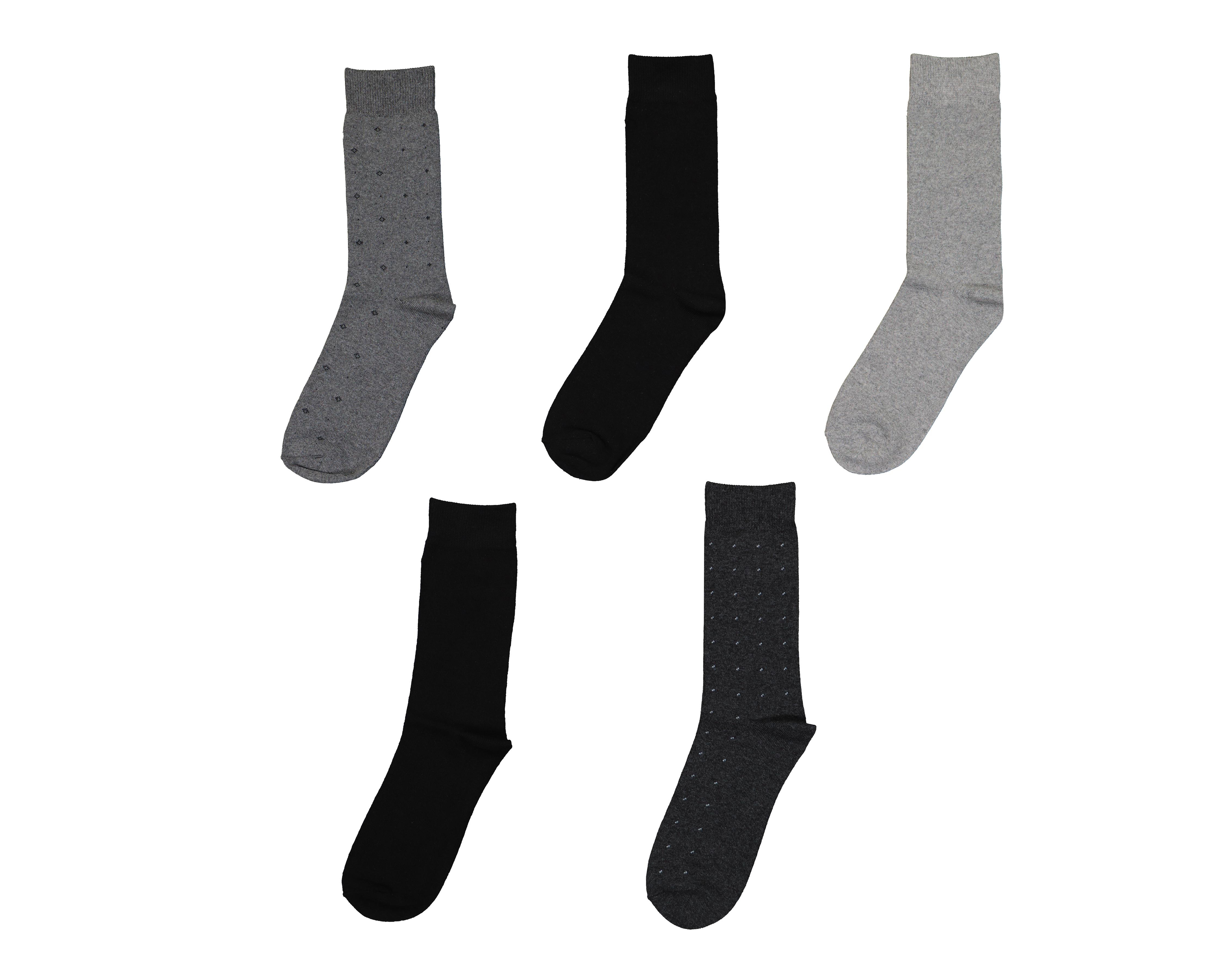Foto 2 pulgar | Calcetas Largas Wall Street para Hombre 5 pares