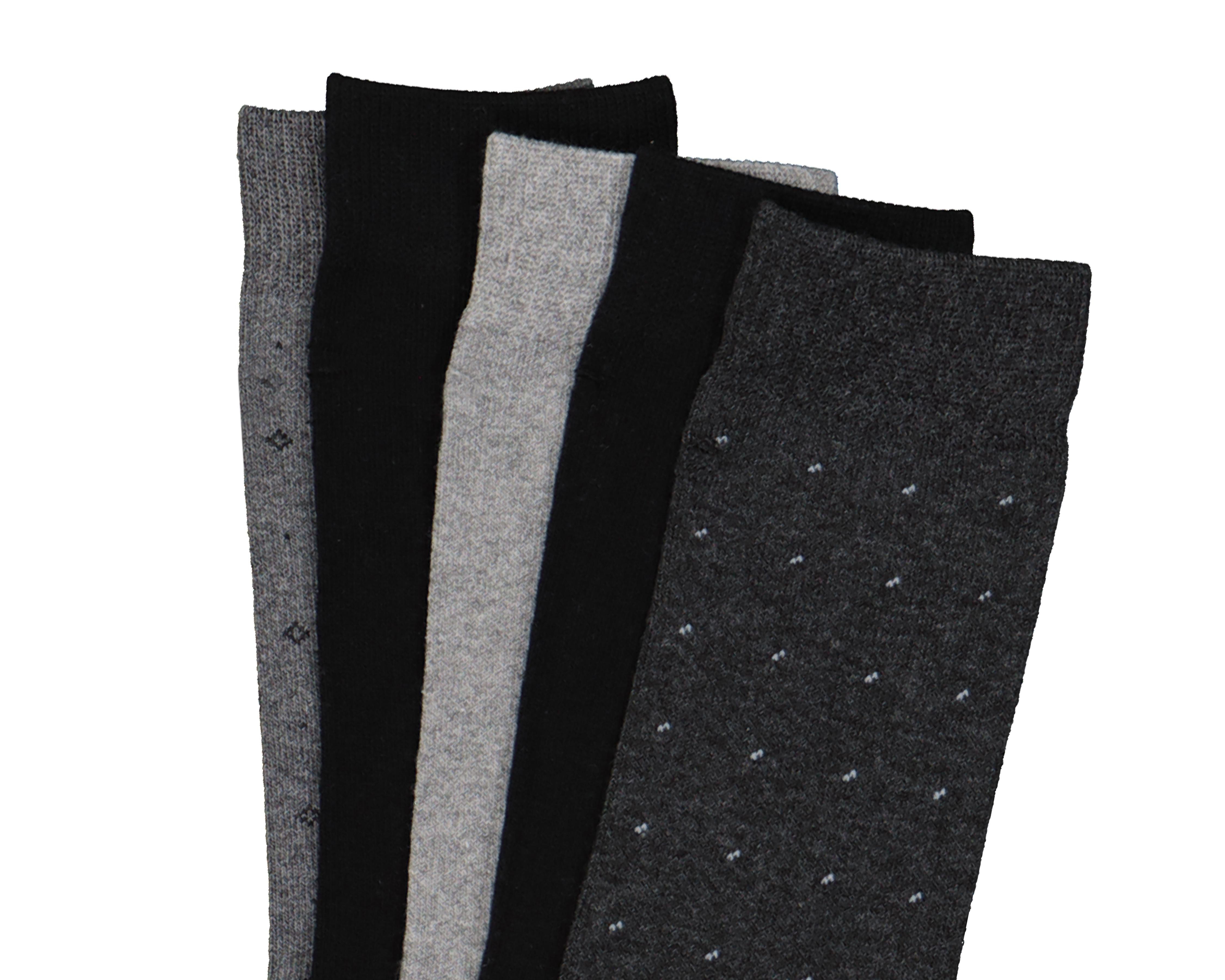Foto 3 pulgar | Calcetas Largas Wall Street para Hombre 5 pares