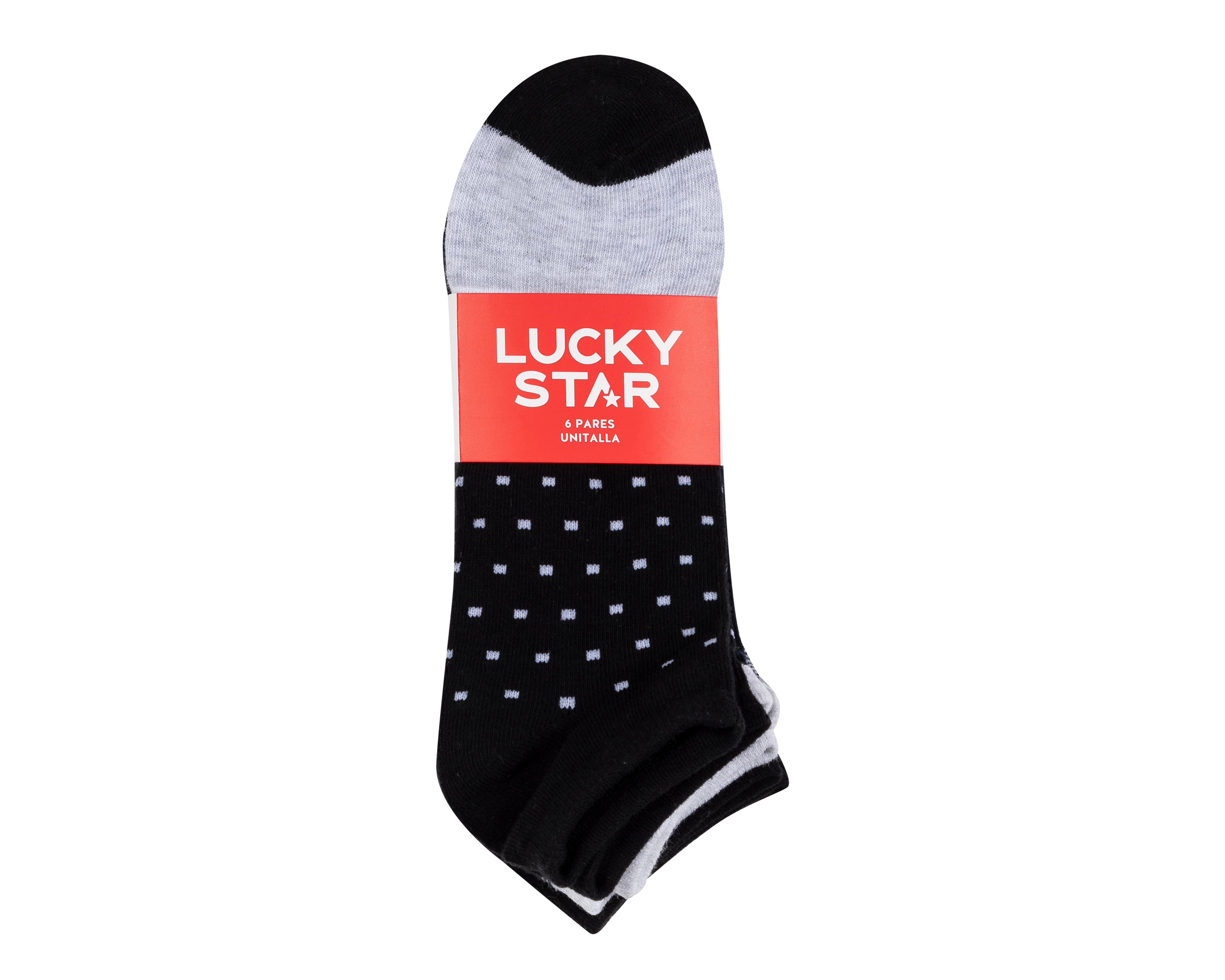 Foto 4 pulgar | Calcetas Tines Lucky Star para Hombre 6 Pares